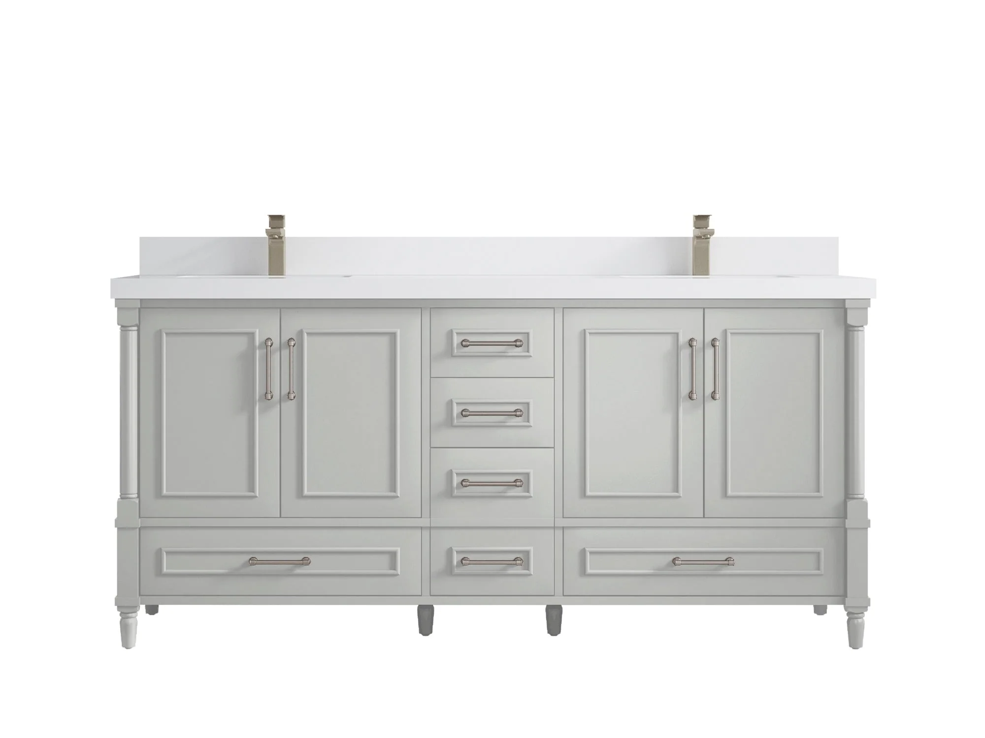 Aberdeen 72 in. W x 22 in. D Double Sink Bathroom Vanity - Image 43
