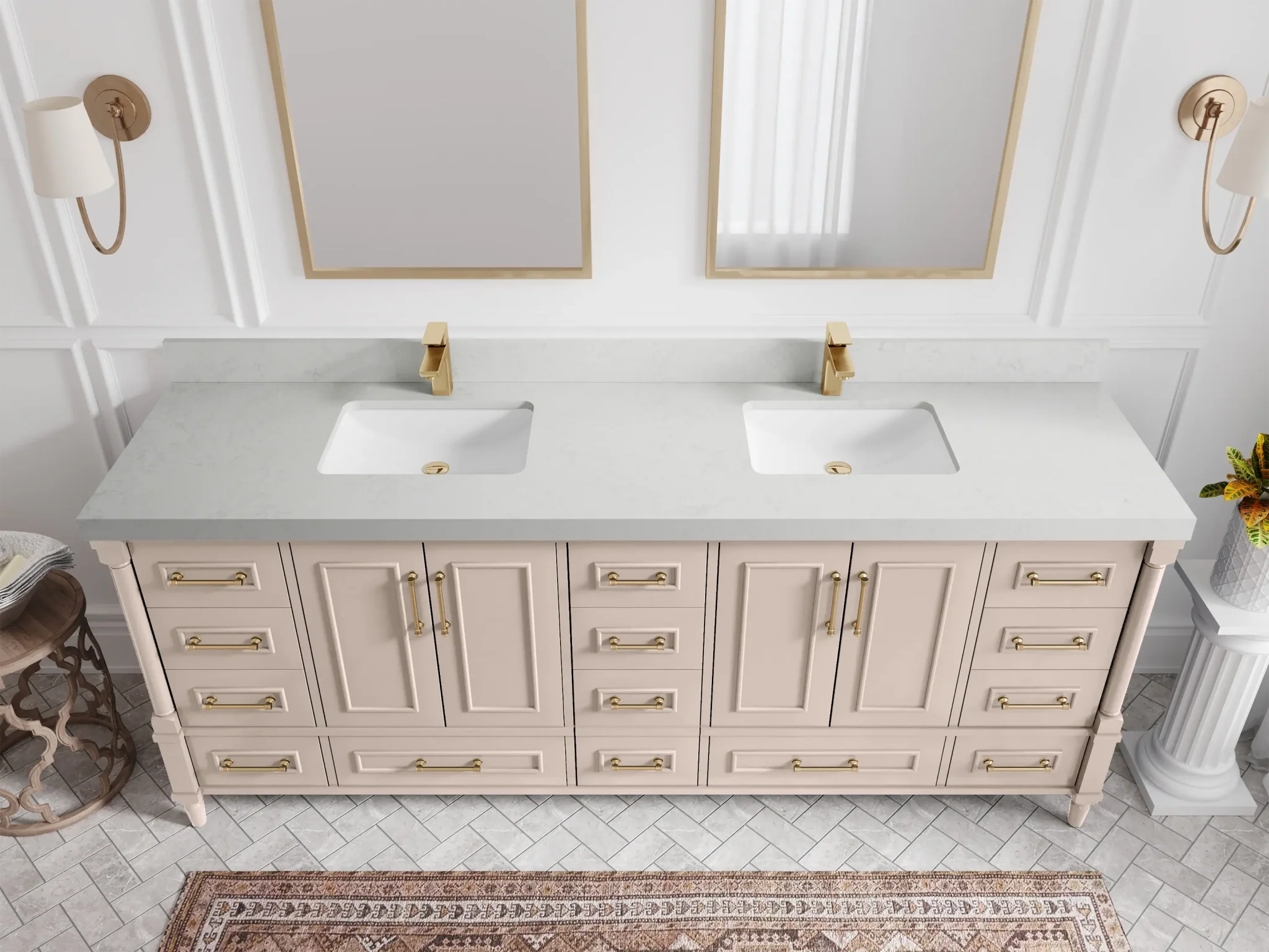 Aberdeen 84 in. W x 22 in. D Double Sink Bathroom Vanity - Image 11