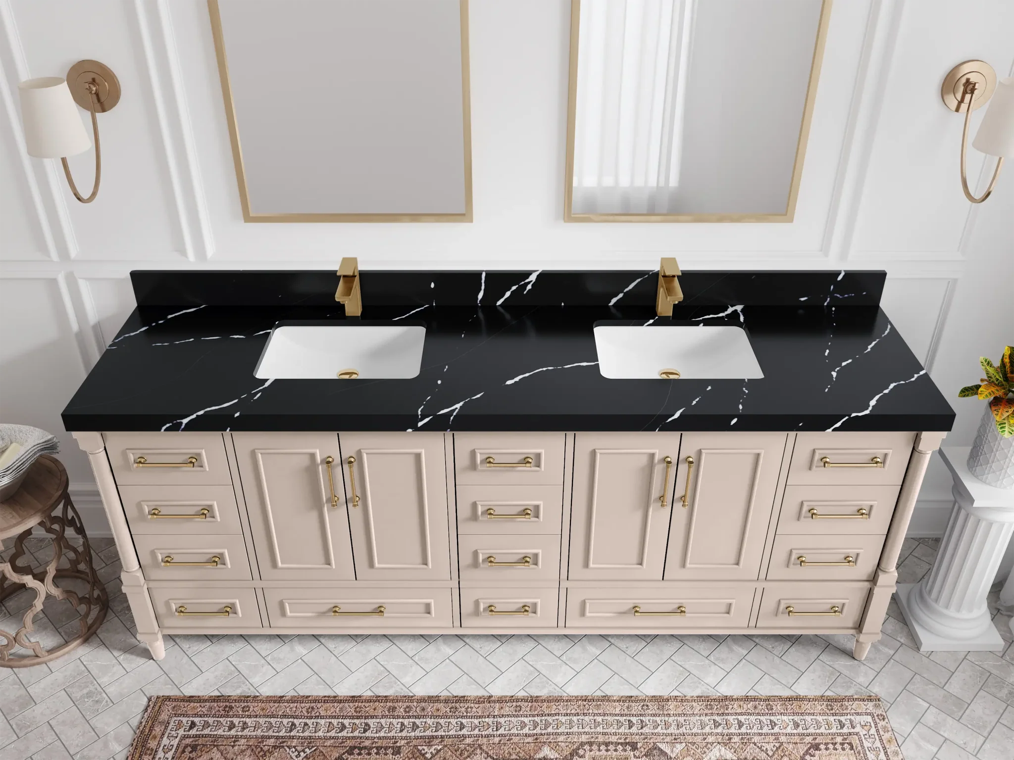 Aberdeen 84 in. W x 22 in. D Double Sink Bathroom Vanity - Image 13
