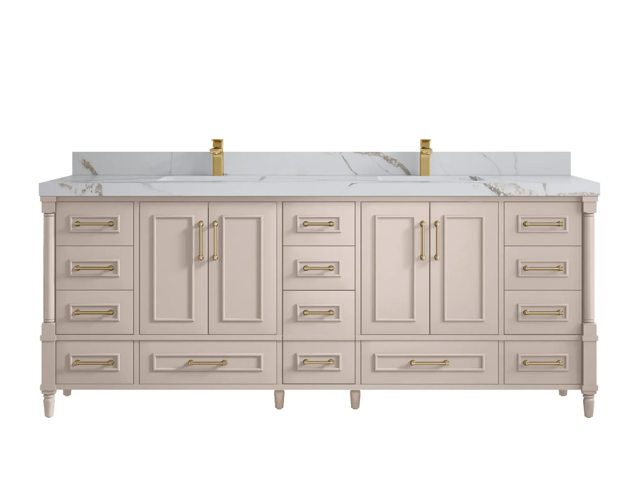 Aberdeen 84 in. W x 22 in. D Double Sink Bathroom Vanity - Image 16