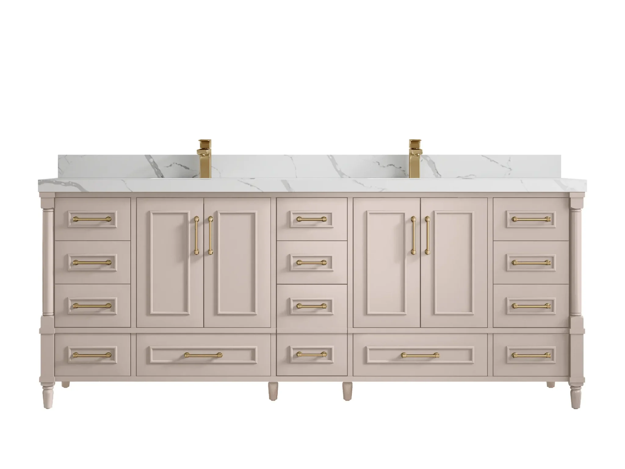 Aberdeen 84 in. W x 22 in. D Double Sink Bathroom Vanity - Image 18