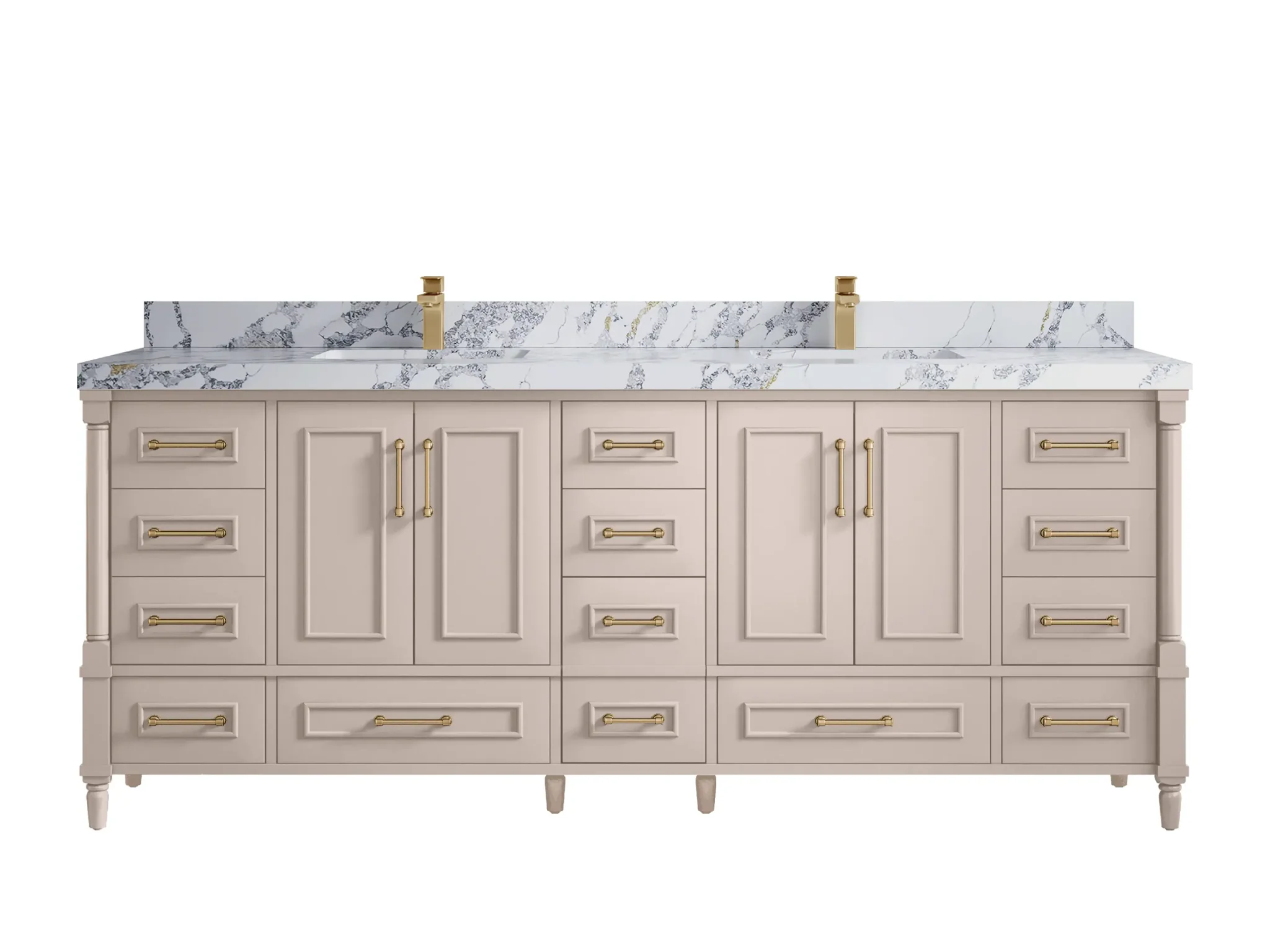 Aberdeen 84 in. W x 22 in. D Double Sink Bathroom Vanity - Image 22