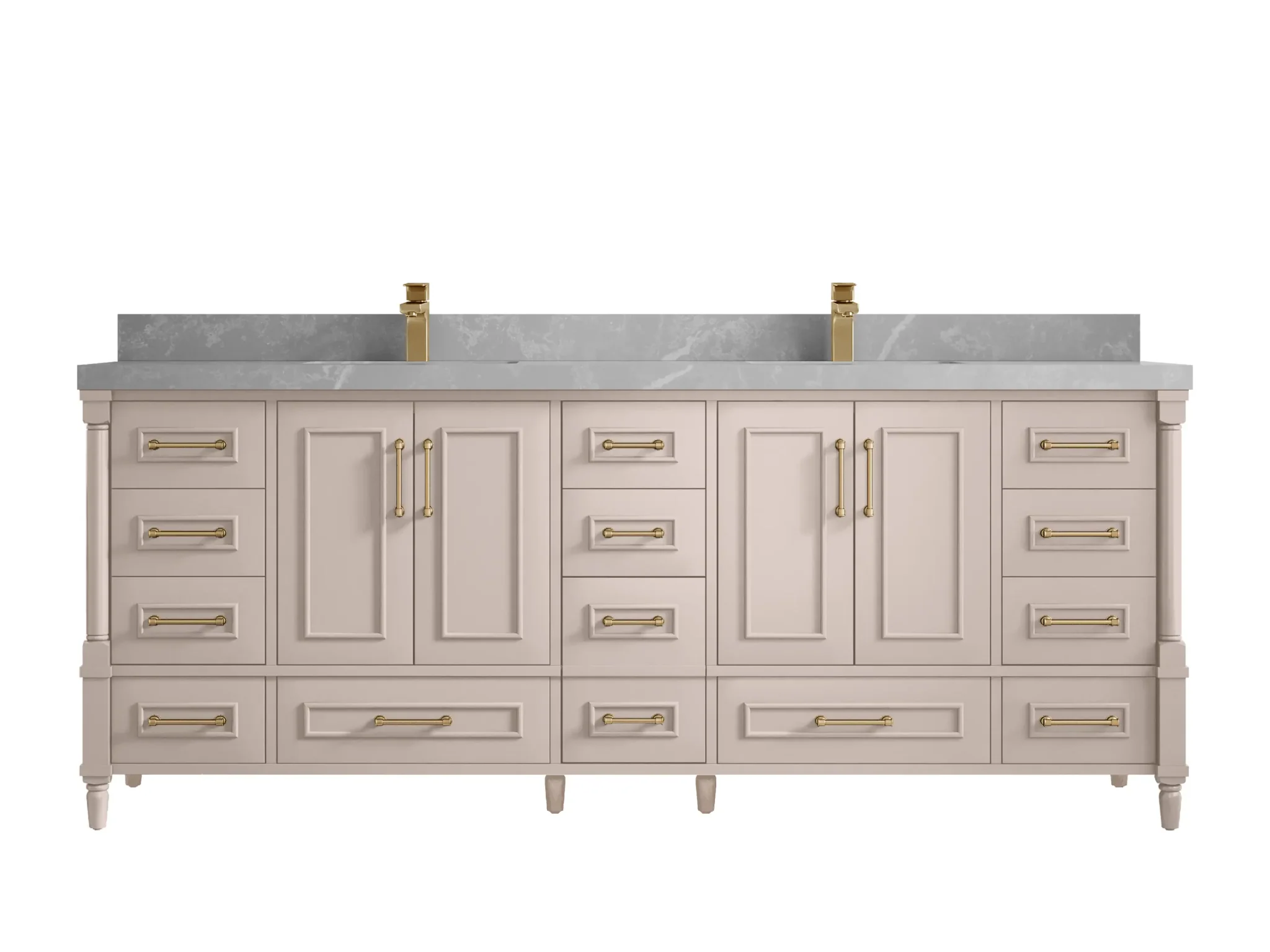 Aberdeen 84 in. W x 22 in. D Double Sink Bathroom Vanity - Image 34