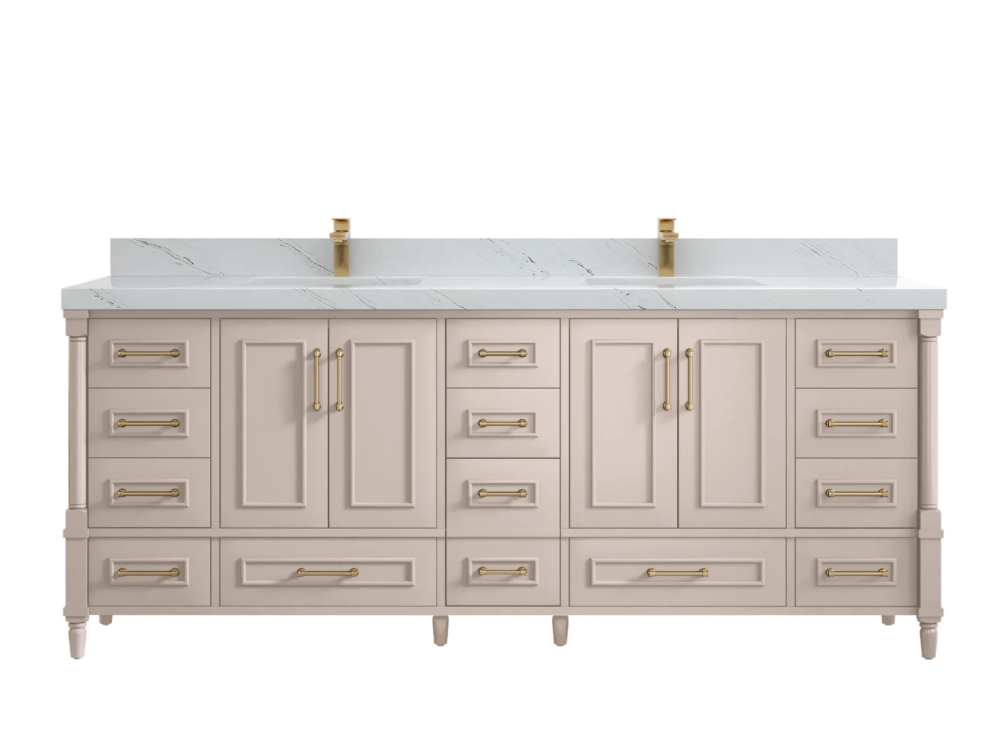 Aberdeen 84 in. W x 22 in. D Double Sink Bathroom Vanity - Image 36