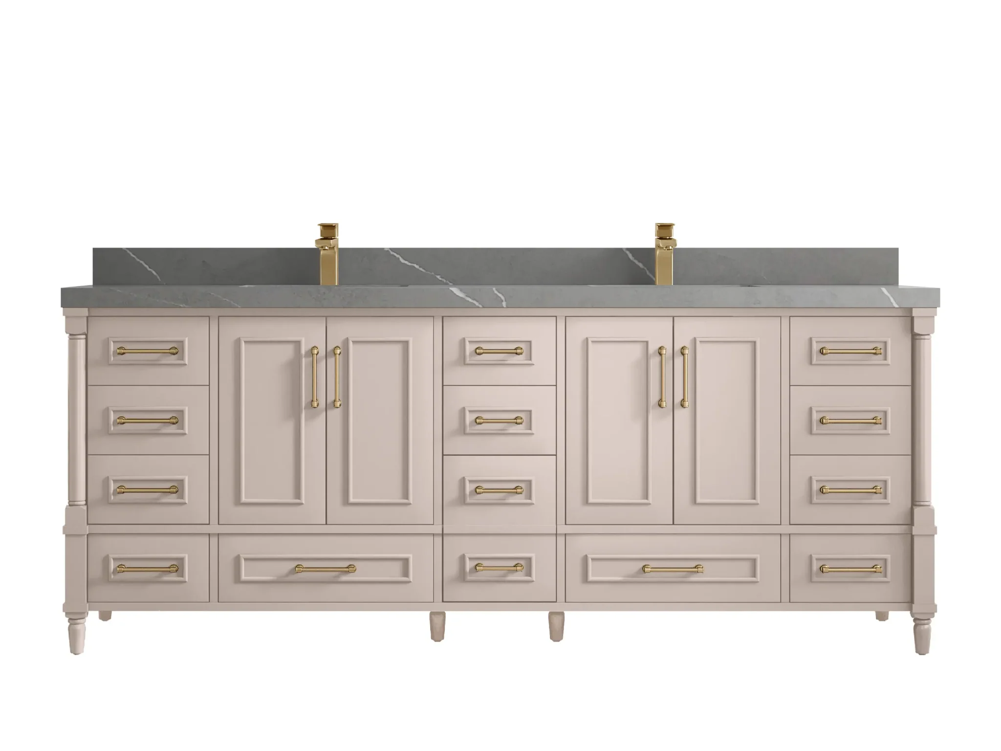 Aberdeen 84 in. W x 22 in. D Double Sink Bathroom Vanity - Image 38