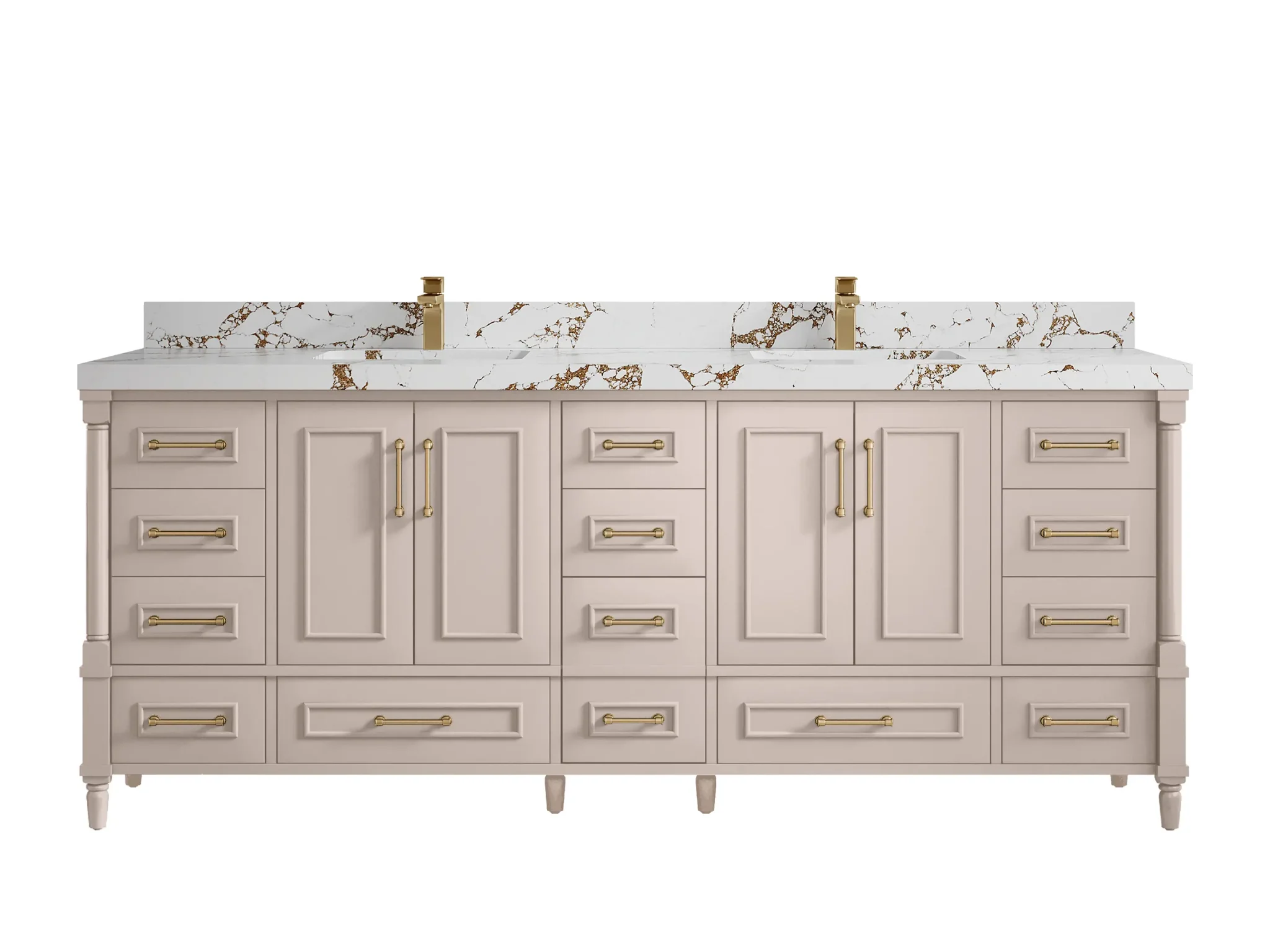 Aberdeen 84 in. W x 22 in. D Double Sink Bathroom Vanity - Image 42
