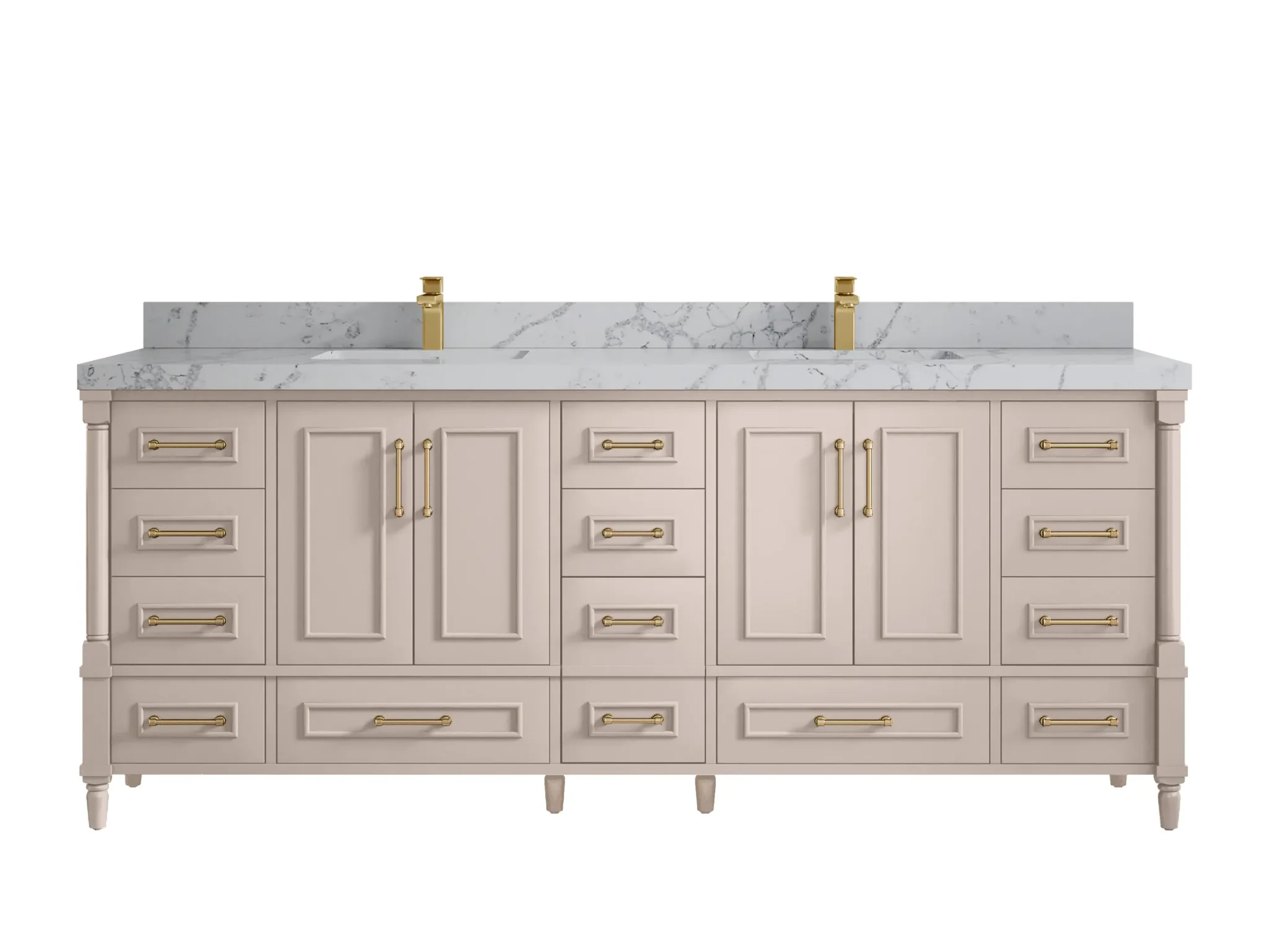 Aberdeen 84 in. W x 22 in. D Double Sink Bathroom Vanity - Image 44