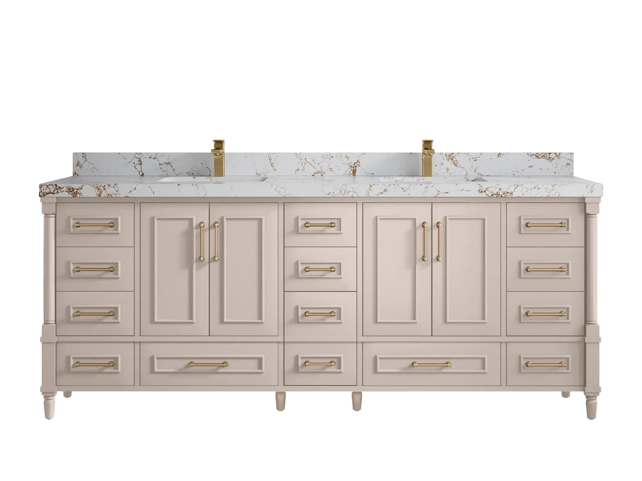 Aberdeen 84 in. W x 22 in. D Double Sink Bathroom Vanity - Image 46