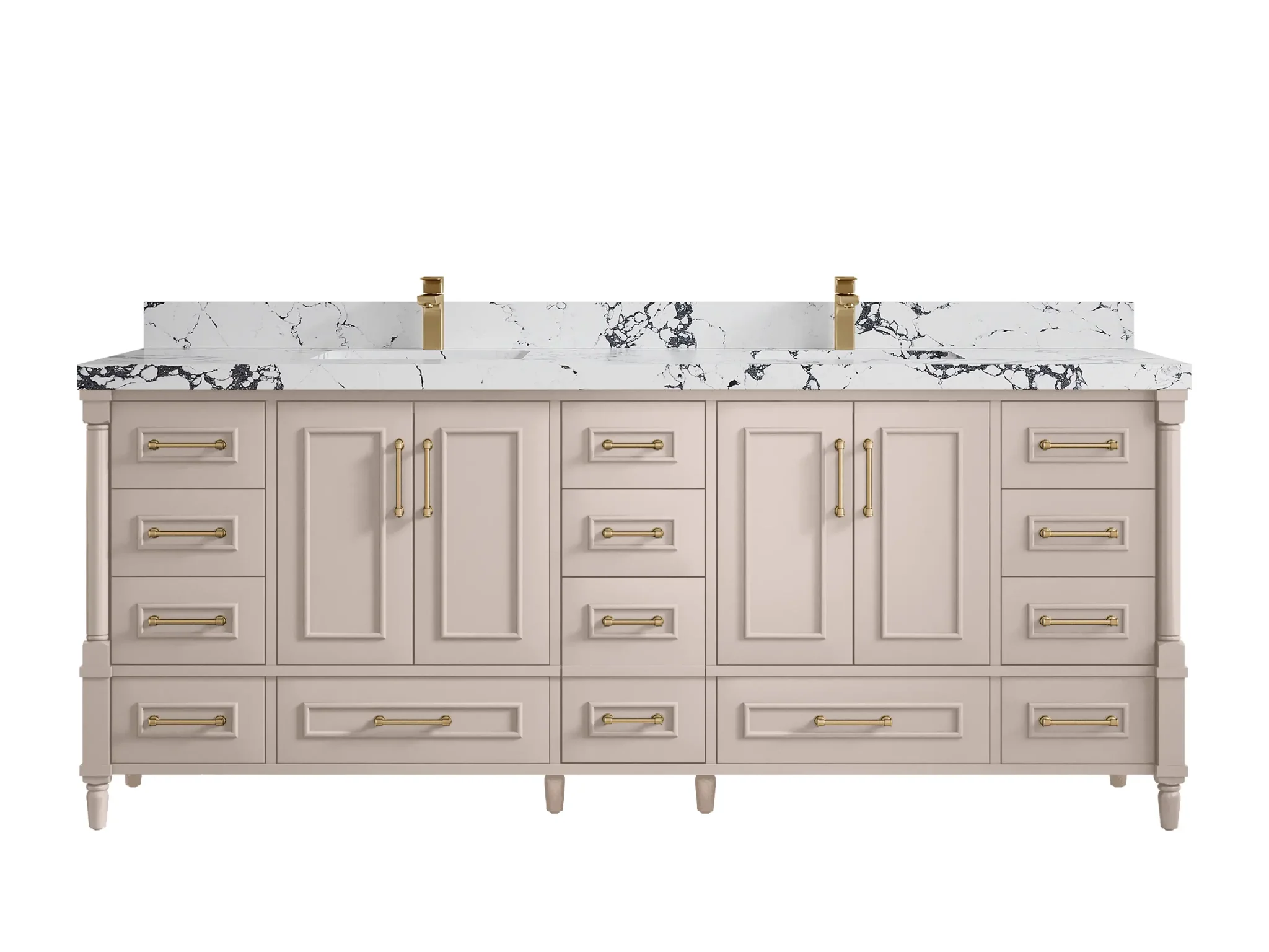 Aberdeen 84 in. W x 22 in. D Double Sink Bathroom Vanity - Image 48