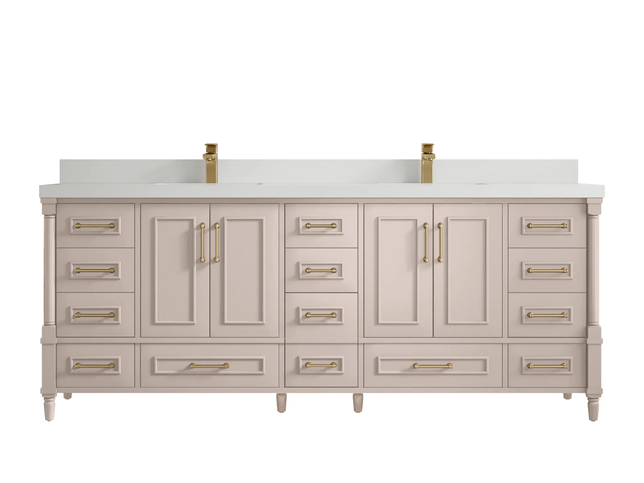 Aberdeen 84 in. W x 22 in. D Double Sink Bathroom Vanity - Image 50