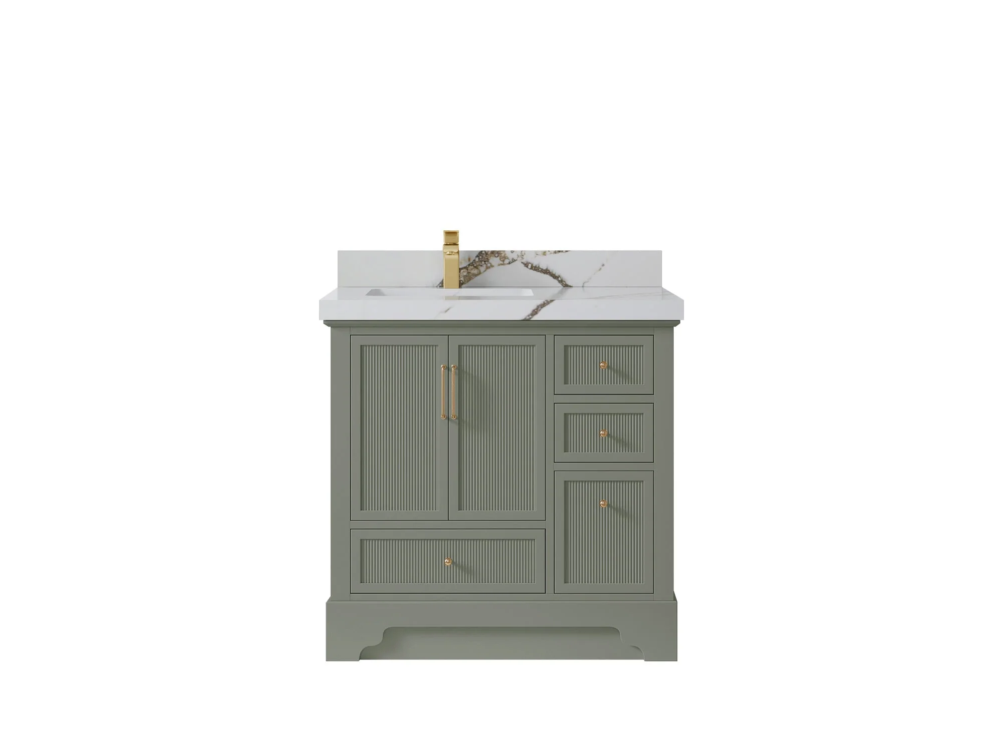 Alys 36 in. W x 22 in. D Left Offset Sink Bathroom Vanity - Image 10