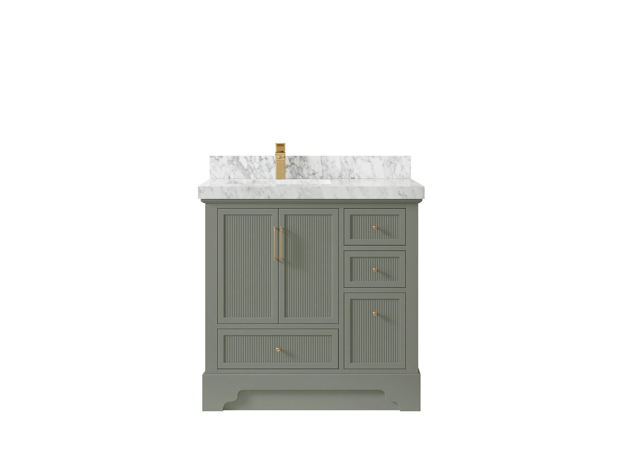 Alys 36 in. W x 22 in. D Left Offset Sink Bathroom Vanity - Image 18