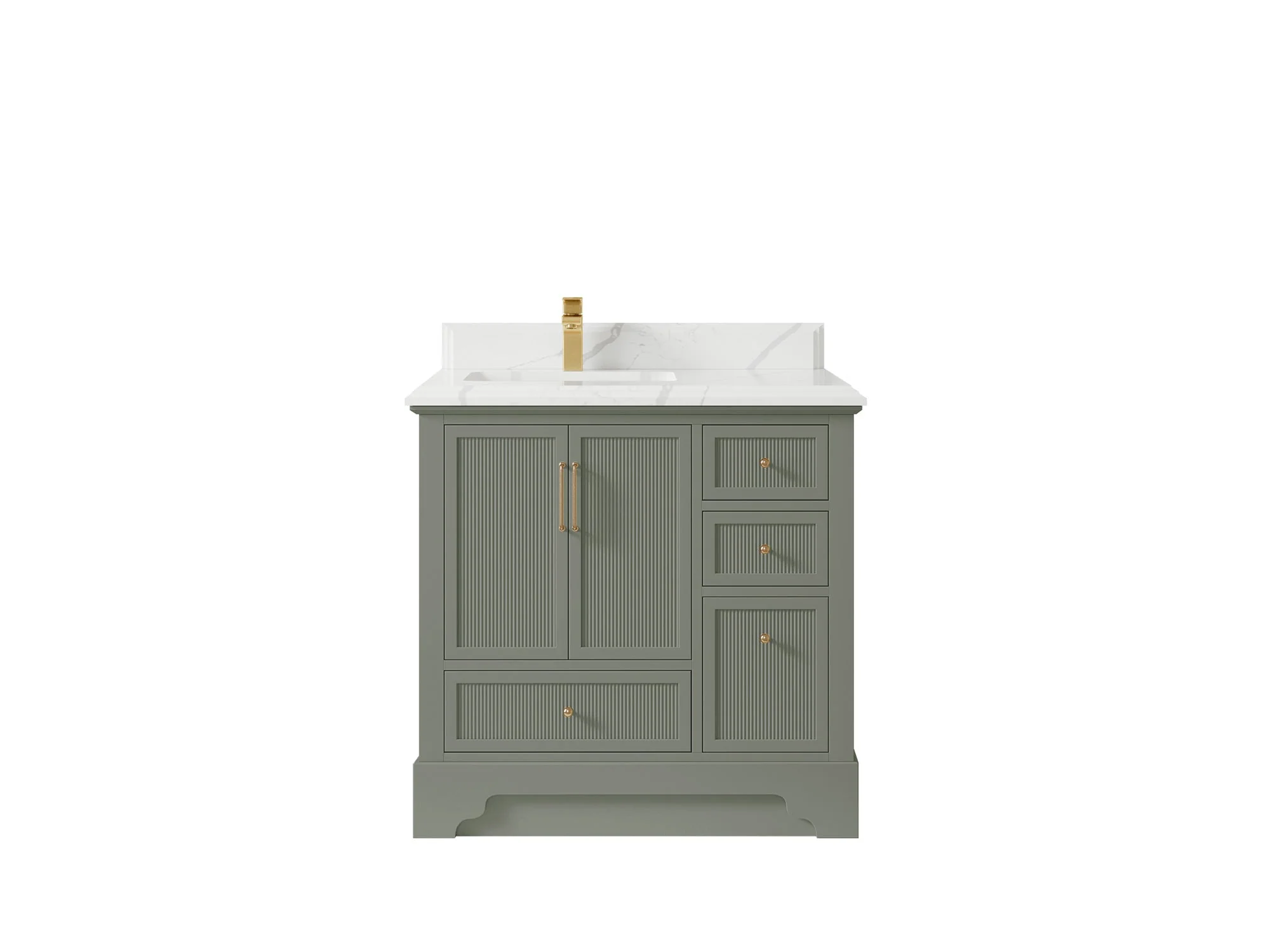 Alys 36 in. W x 22 in. D Left Offset Sink Bathroom Vanity - Image 22