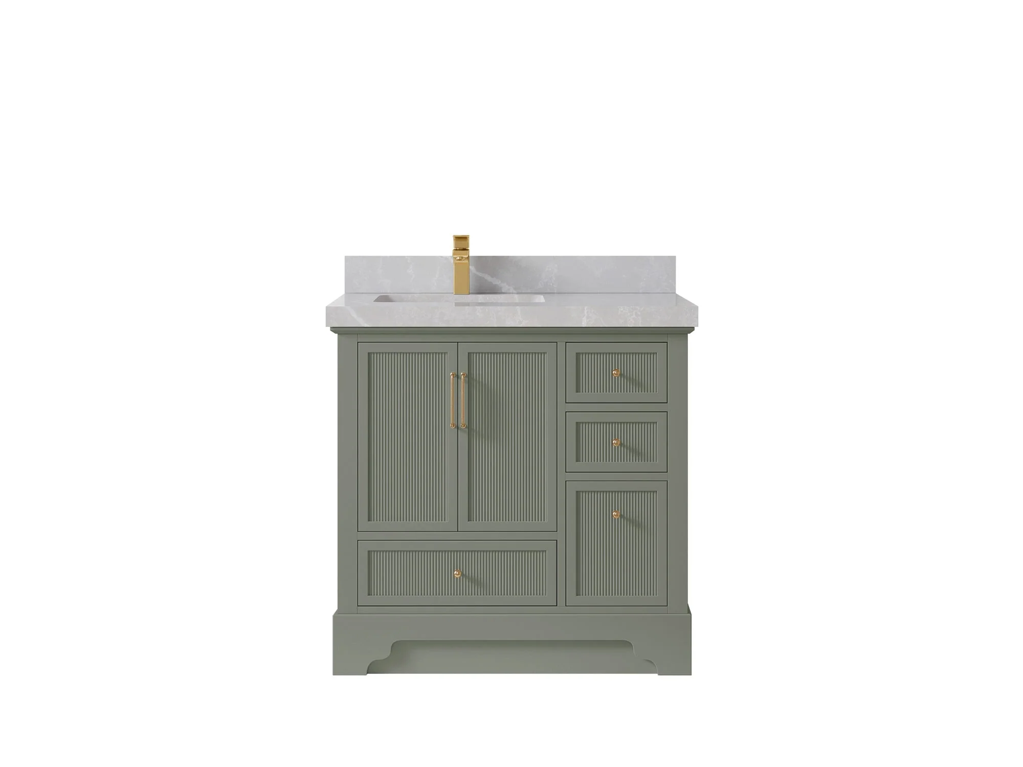 Alys 36 in. W x 22 in. D Left Offset Sink Bathroom Vanity - Image 30