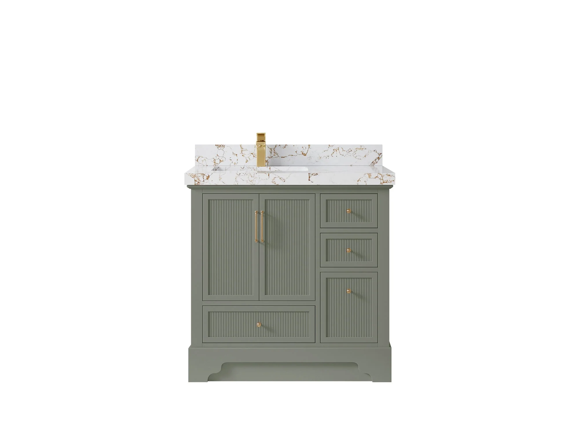 Alys 36 in. W x 22 in. D Left Offset Sink Bathroom Vanity - Image 36