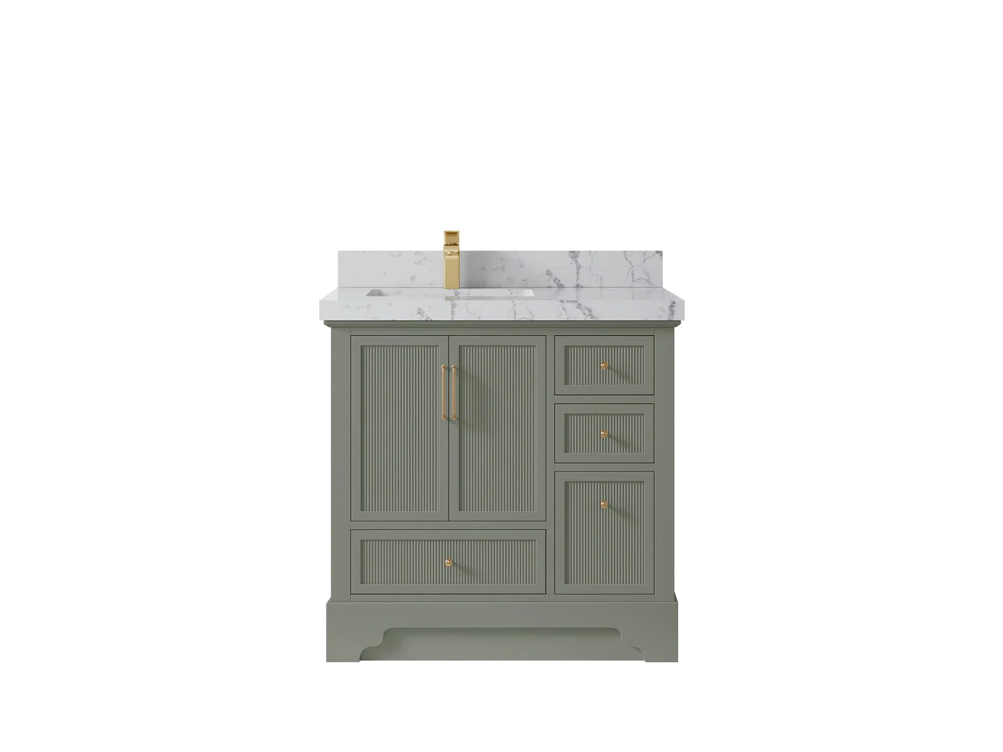 Alys 36 in. W x 22 in. D Left Offset Sink Bathroom Vanity - Image 40