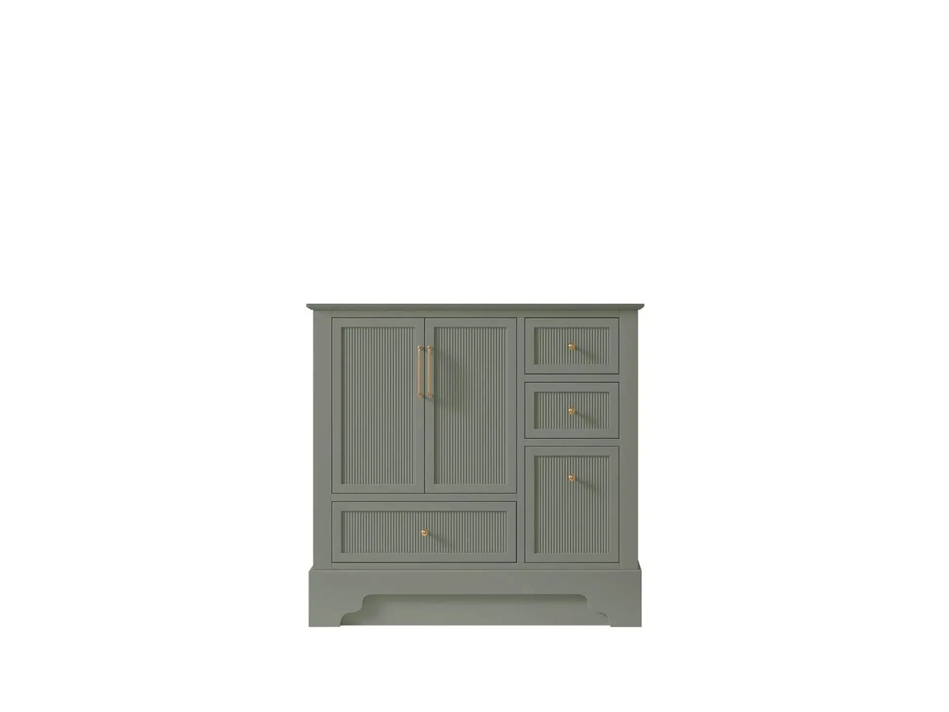 Alys 36 in. W x 22 in. D Left Offset Sink Bathroom Vanity - Image 6