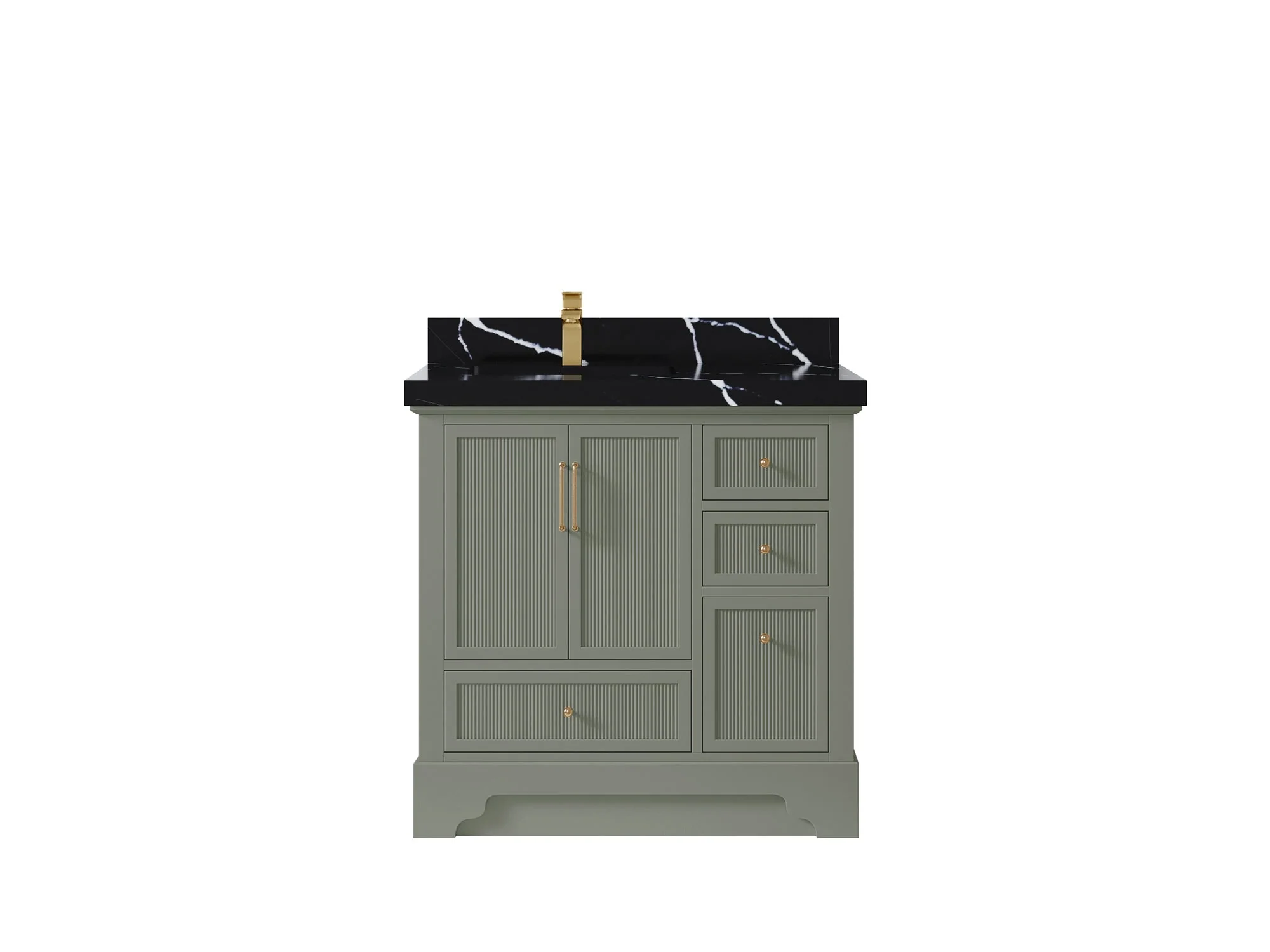 Alys 36 in. W x 22 in. D Left Offset Sink Bathroom Vanity - Image 8