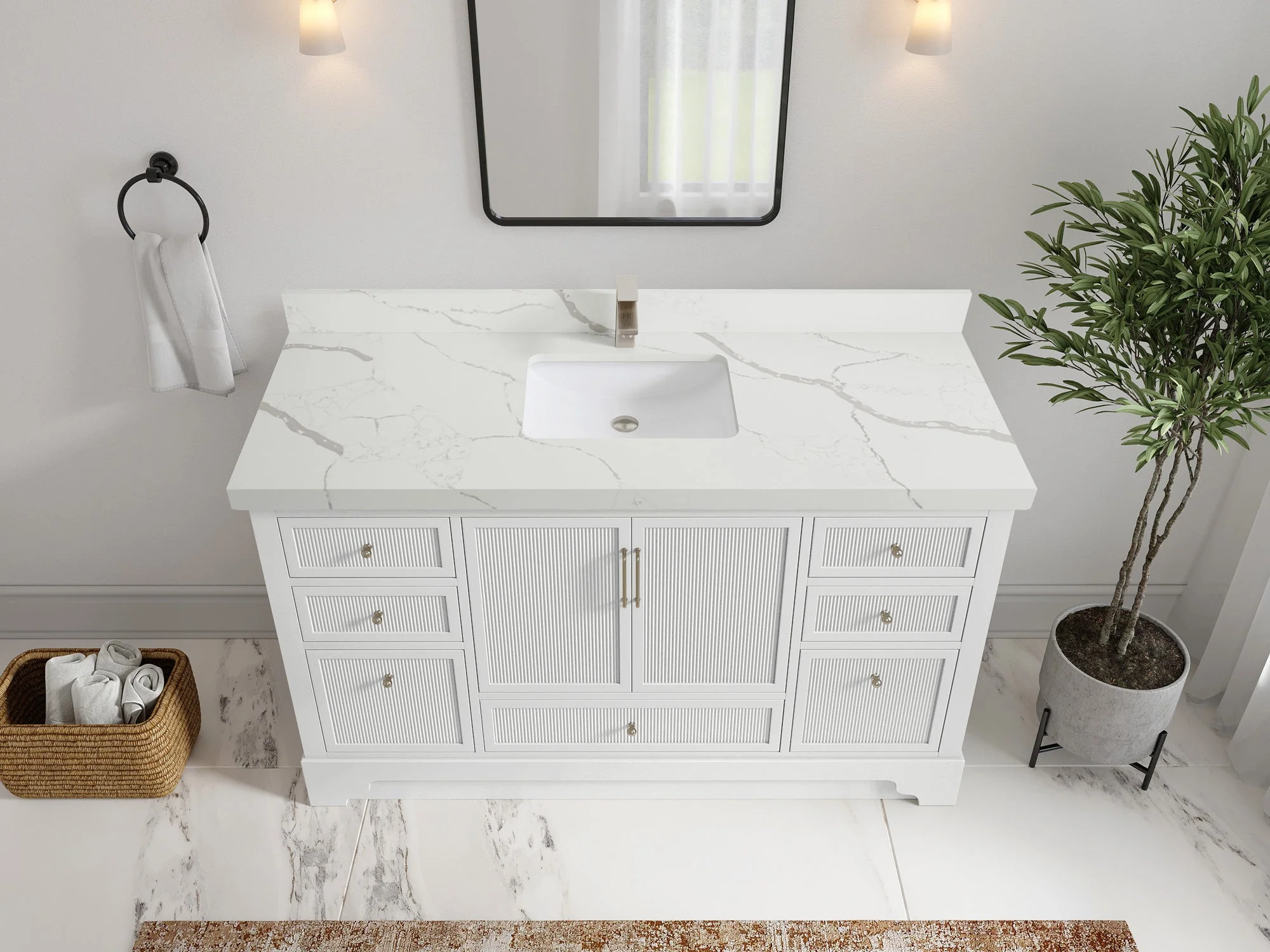 Alys 60 in. W x 22 in. D Single Sink Bathroom Vanity - Image 13