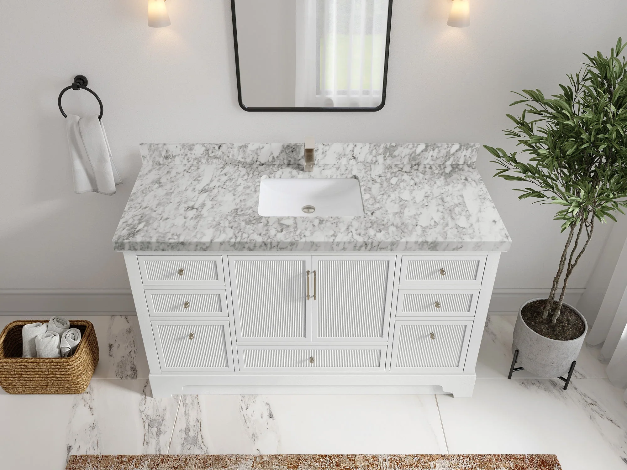 Alys 60 in. W x 22 in. D Single Sink Bathroom Vanity - Image 17