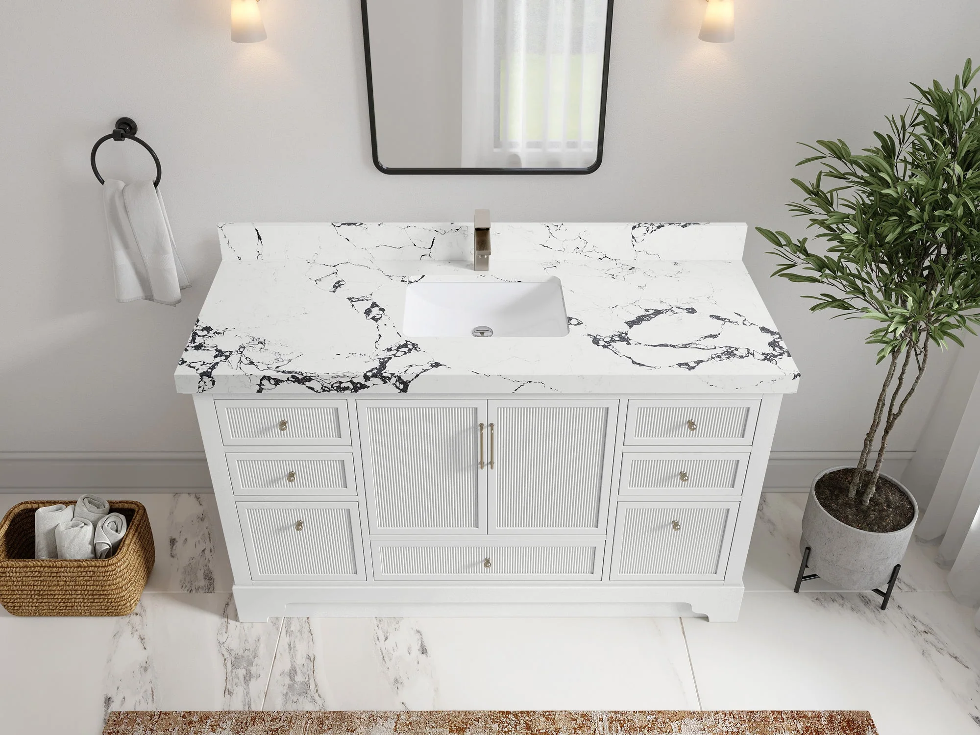 Alys 60 in. W x 22 in. D Single Sink Bathroom Vanity - Image 41
