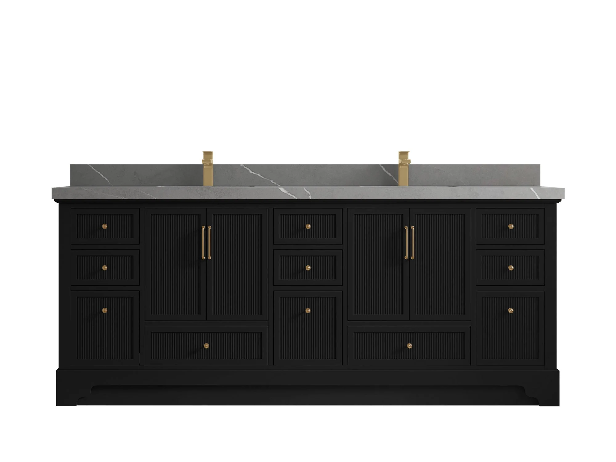 Alys 84 in. W x 22 in. D Double Sink Bathroom Vanity - Image 32