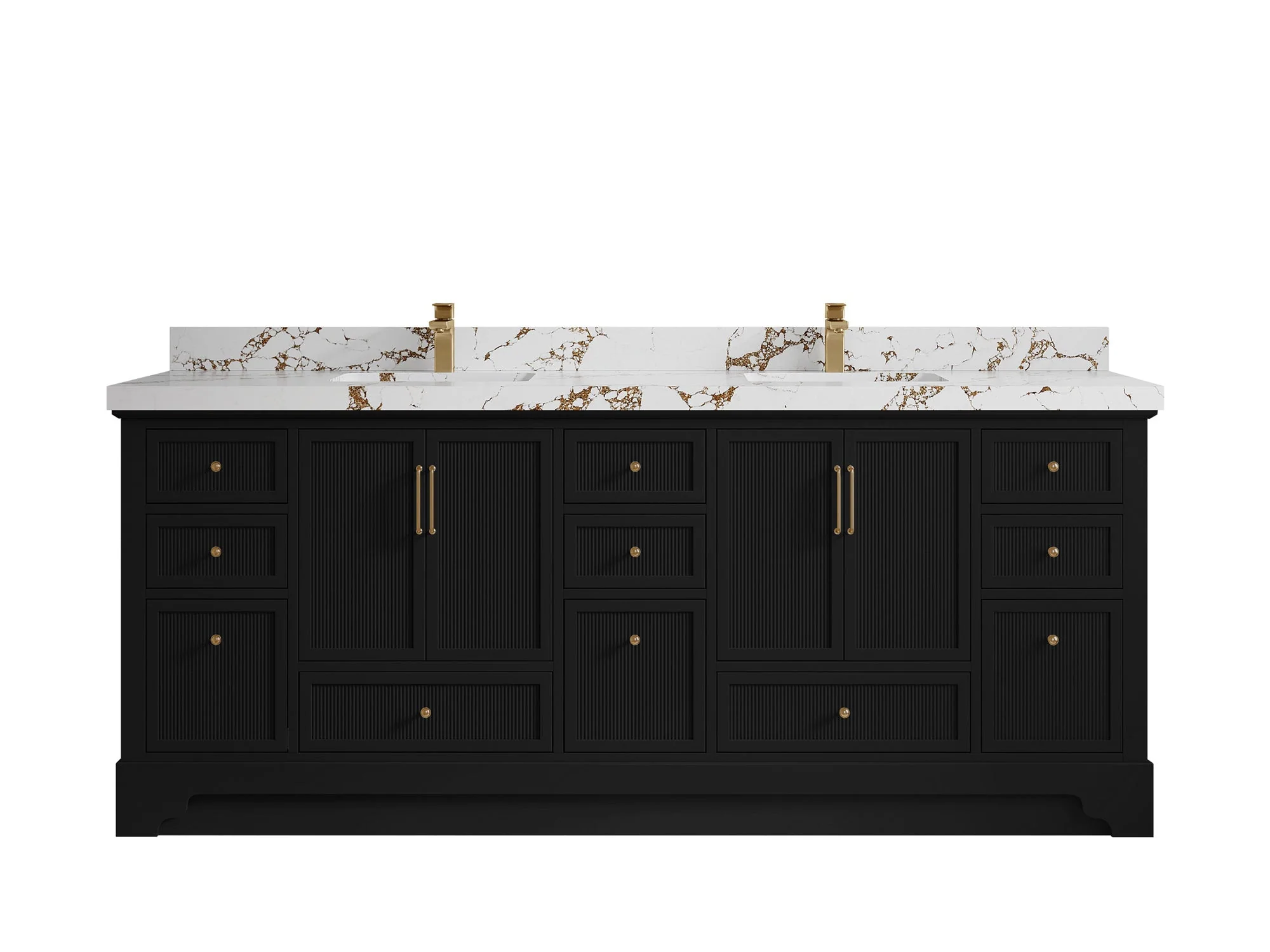 Alys 84 in. W x 22 in. D Double Sink Bathroom Vanity - Image 34