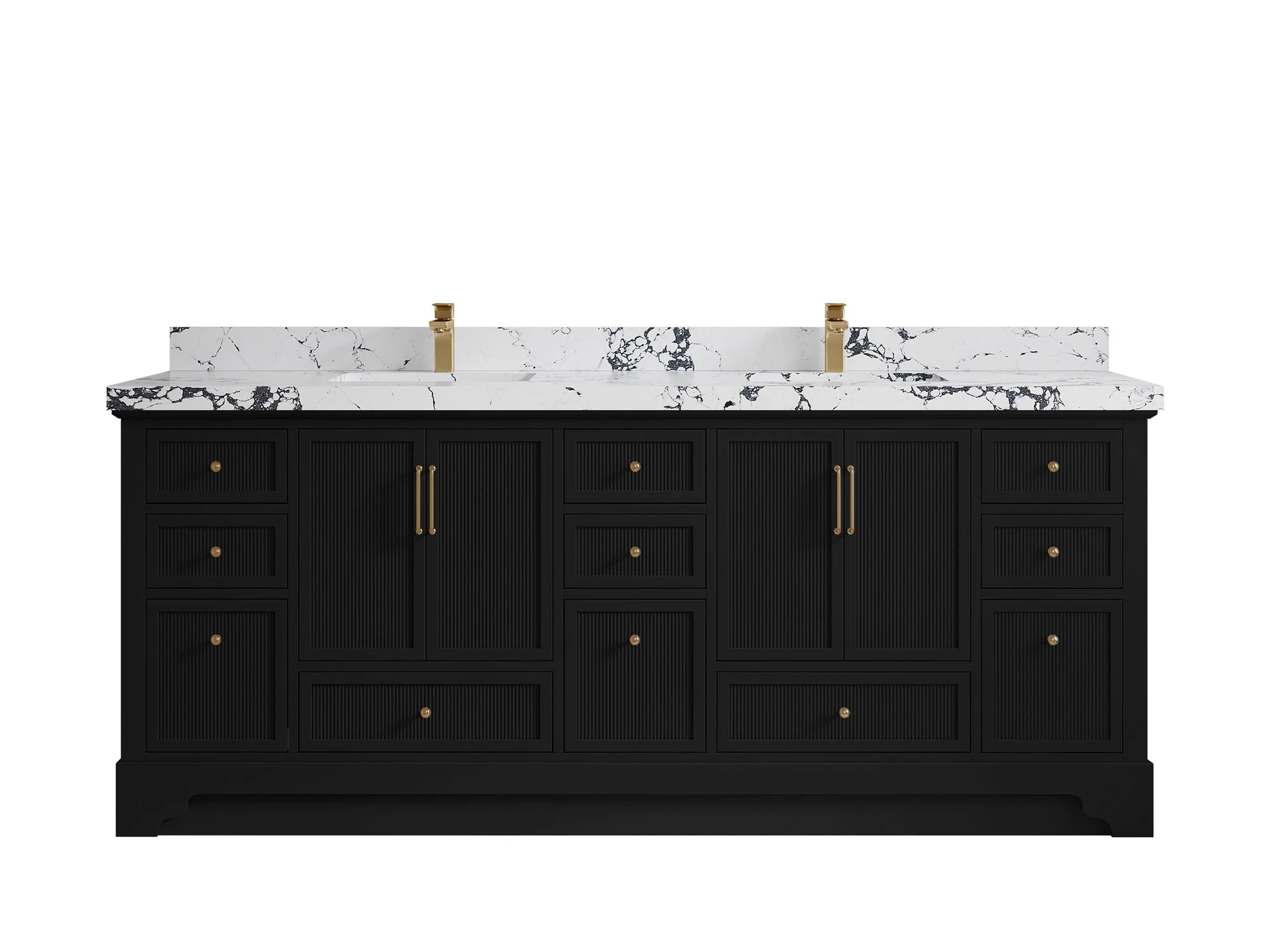 Alys 84 in. W x 22 in. D Double Sink Bathroom Vanity - Image 38