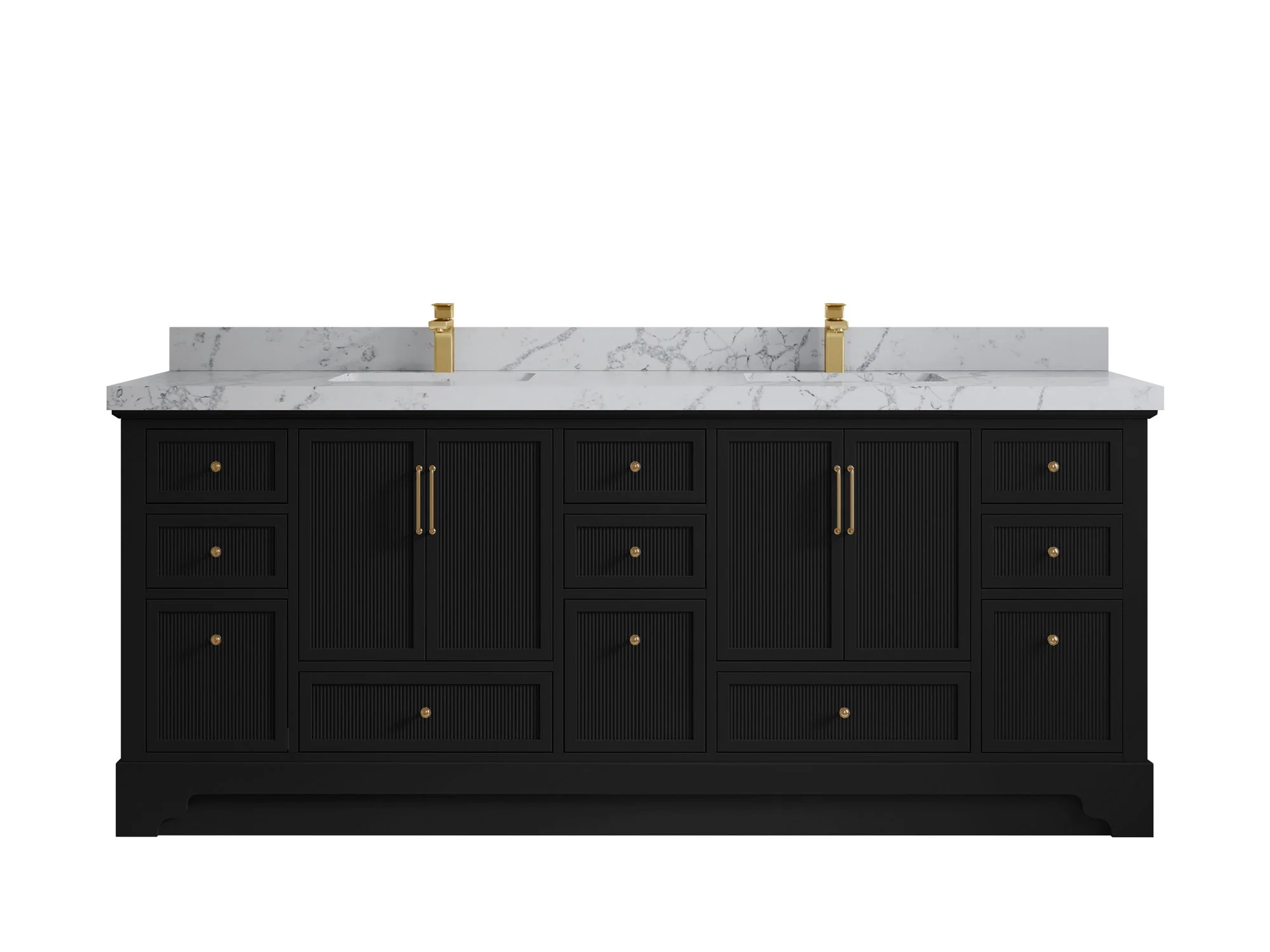 Alys 84 in. W x 22 in. D Double Sink Bathroom Vanity - Image 40