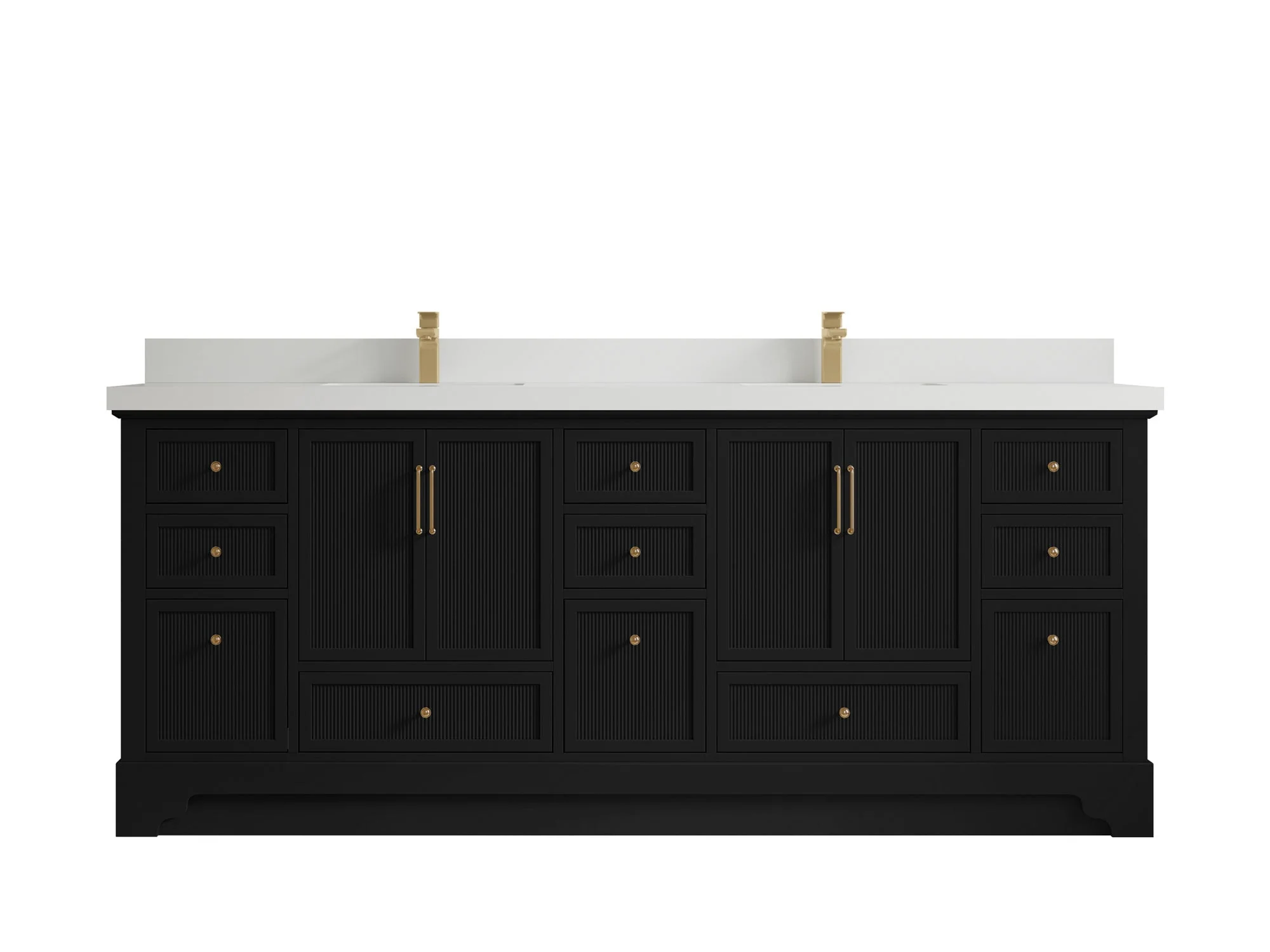 Alys 84 in. W x 22 in. D Double Sink Bathroom Vanity - Image 42