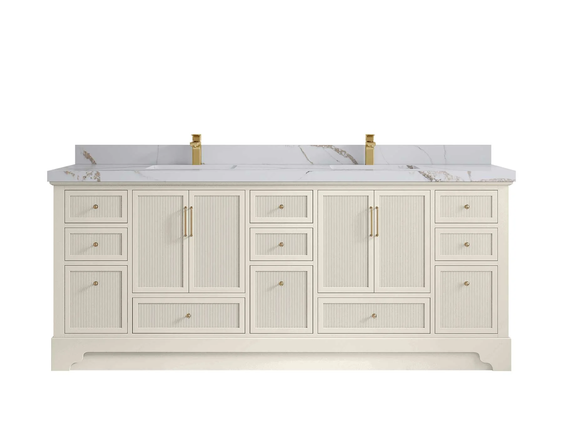Alys 84 in. W x 22 in. D Double Sink Bathroom Vanity - Image 22
