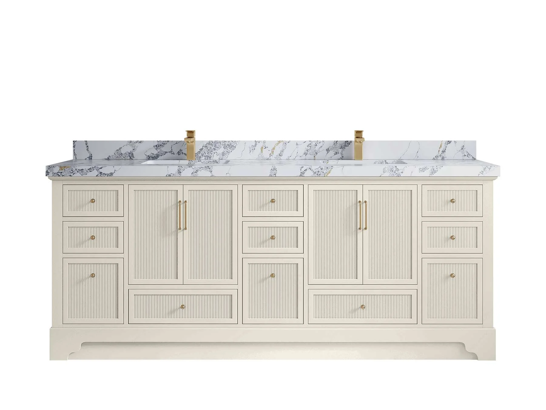 Alys 84 in. W x 22 in. D Double Sink Bathroom Vanity - Image 26