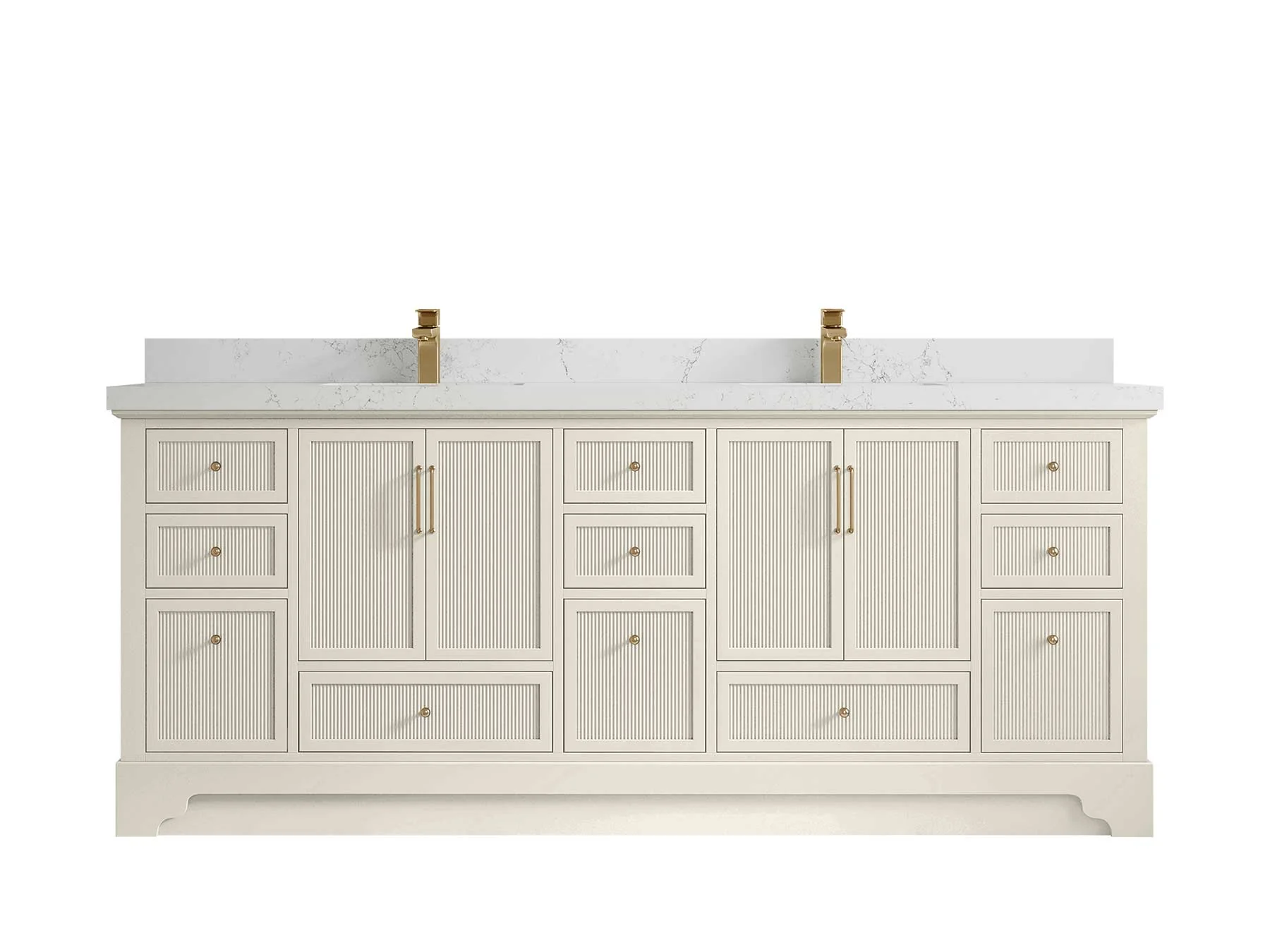 Alys 84 in. W x 22 in. D Double Sink Bathroom Vanity - Image 32