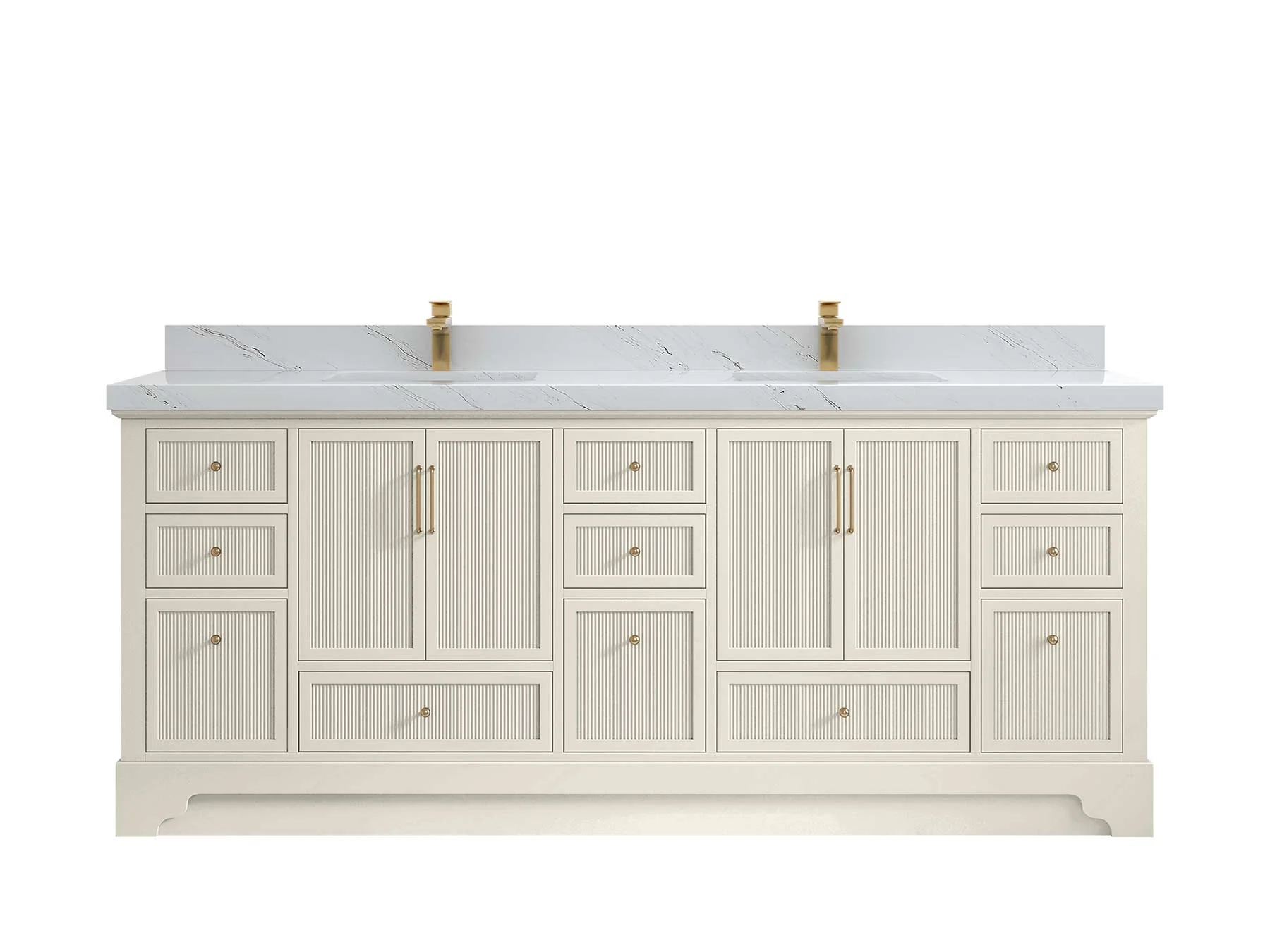Alys 84 in. W x 22 in. D Double Sink Bathroom Vanity - Image 34