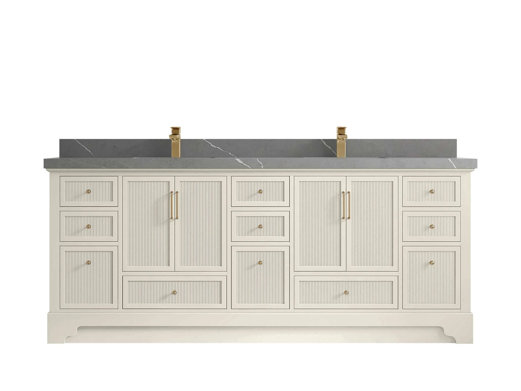 Alys 84 in. W x 22 in. D Double Sink Bathroom Vanity - Image 36