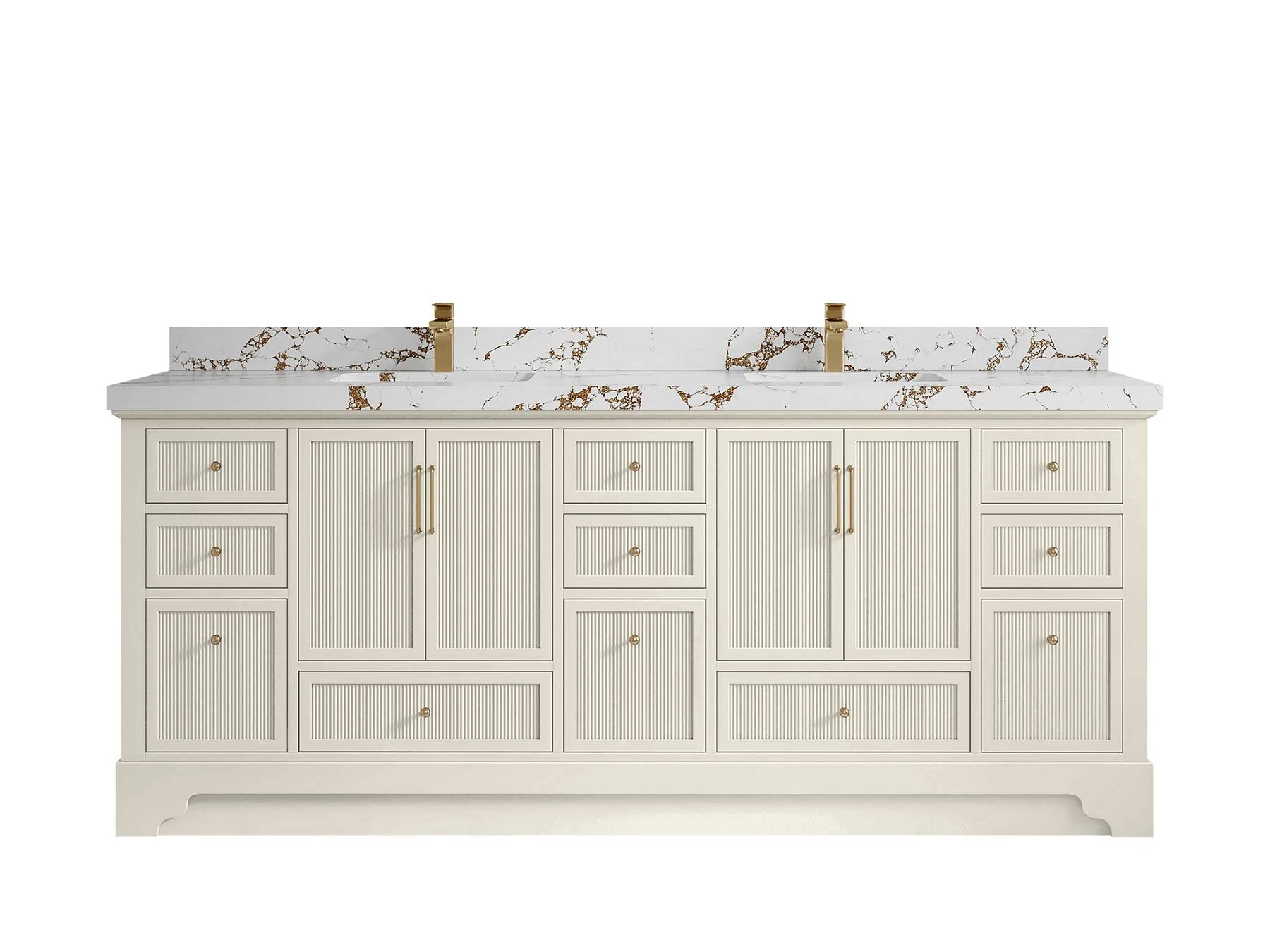 Alys 84 in. W x 22 in. D Double Sink Bathroom Vanity - Image 42