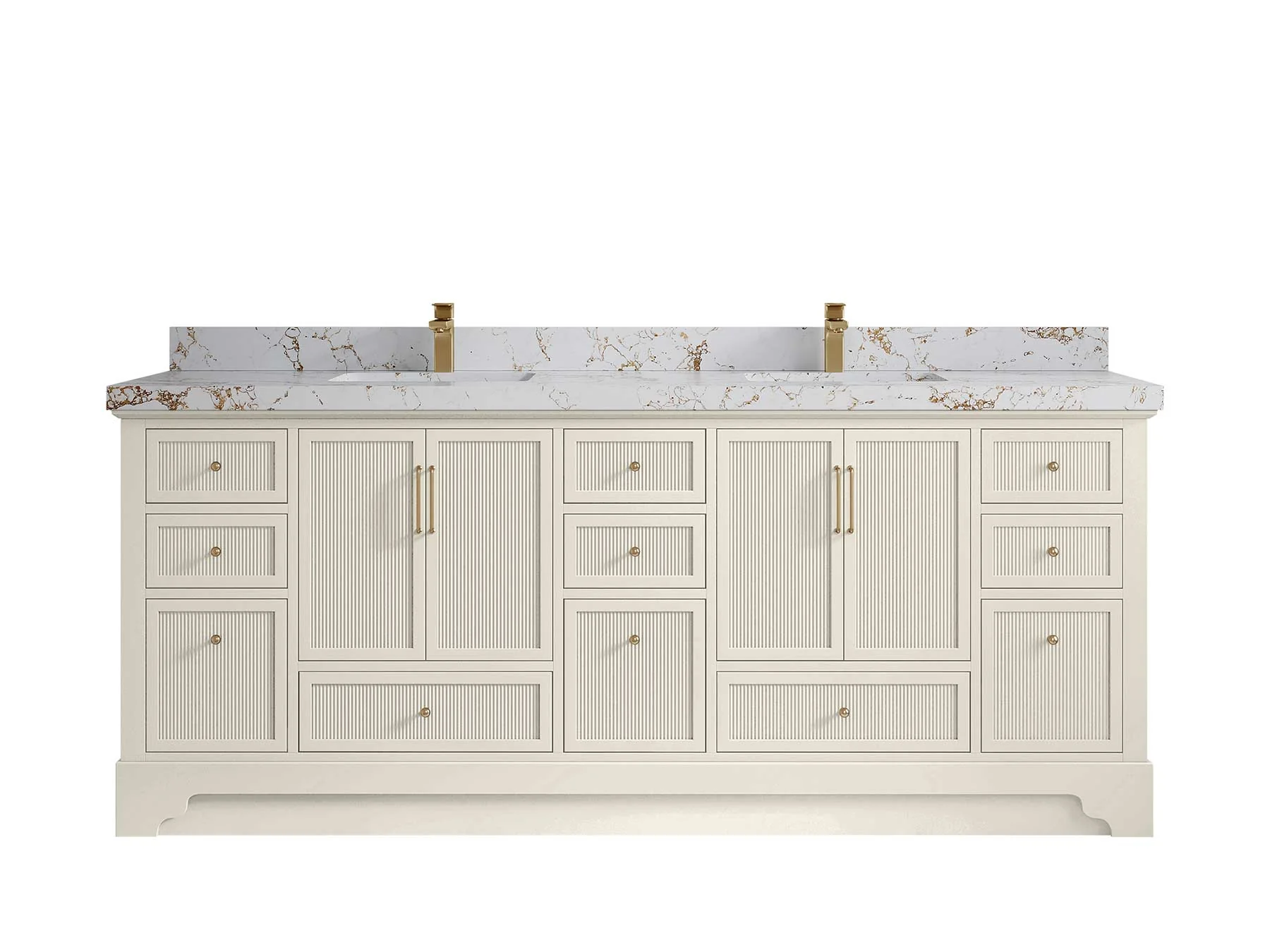 Alys 84 in. W x 22 in. D Double Sink Bathroom Vanity - Image 44