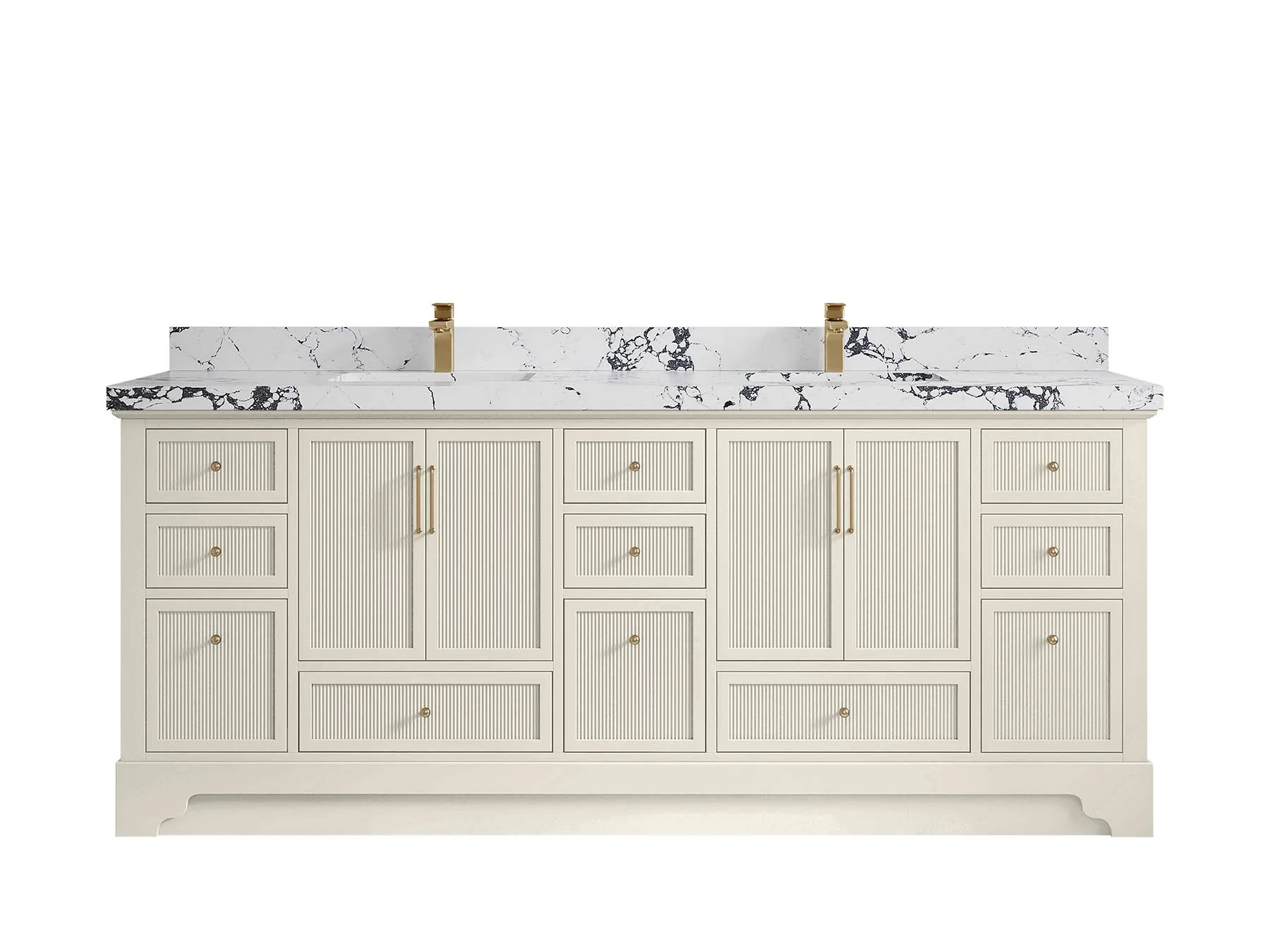 Alys 84 in. W x 22 in. D Double Sink Bathroom Vanity - Image 46