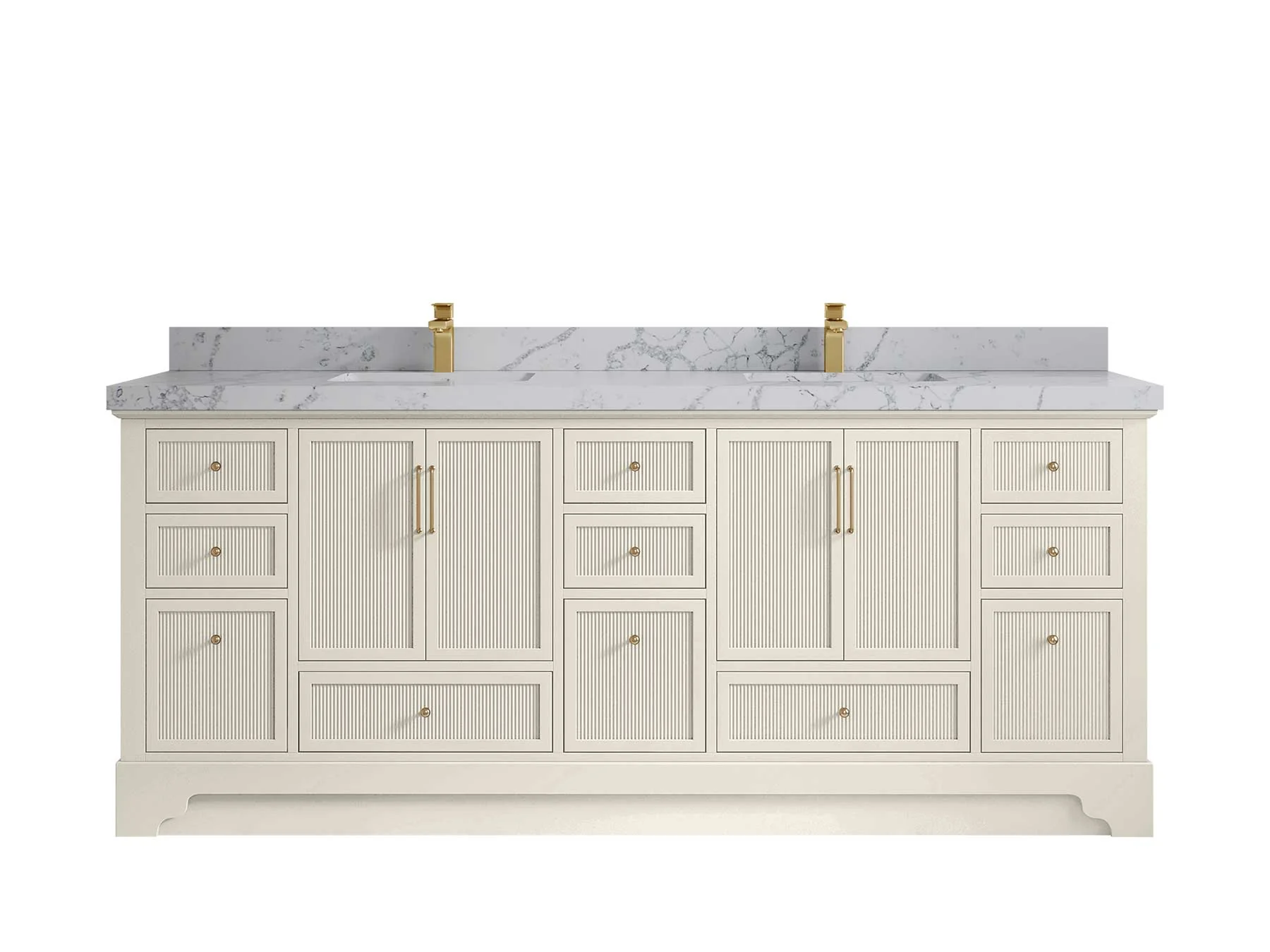 Alys 84 in. W x 22 in. D Double Sink Bathroom Vanity - Image 48