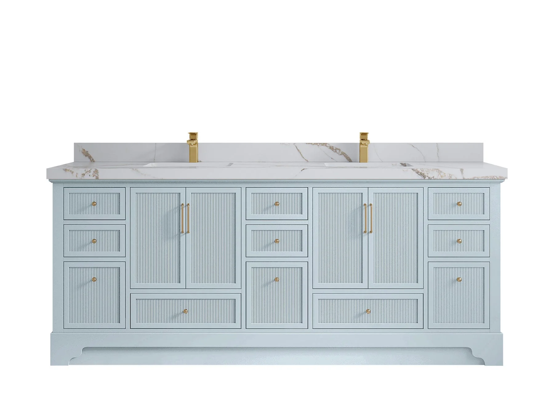 Alys 84 in. W x 22 in. D Double Sink Bathroom Vanity - Image 14