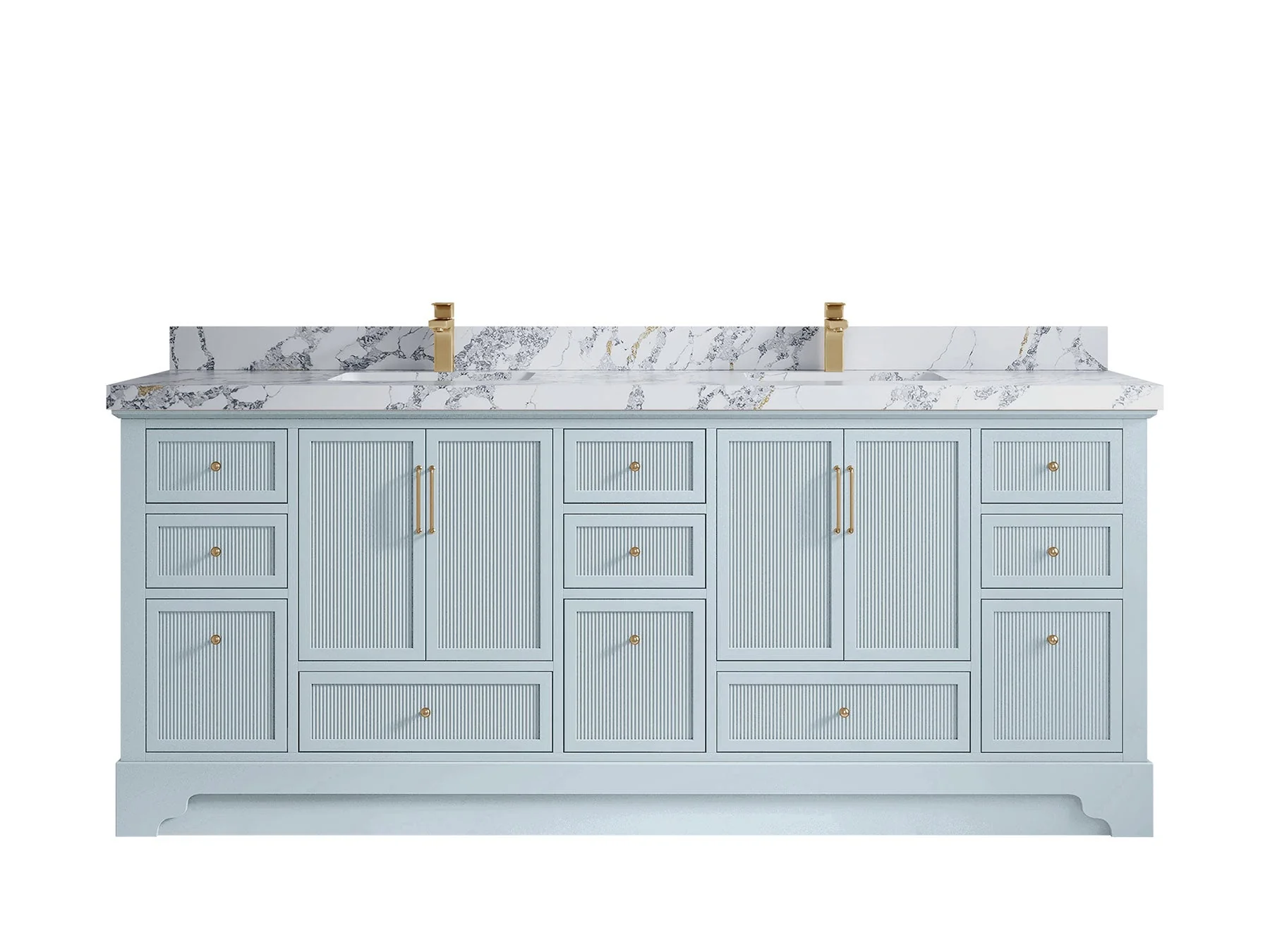 Alys 84 in. W x 22 in. D Double Sink Bathroom Vanity - Image 20