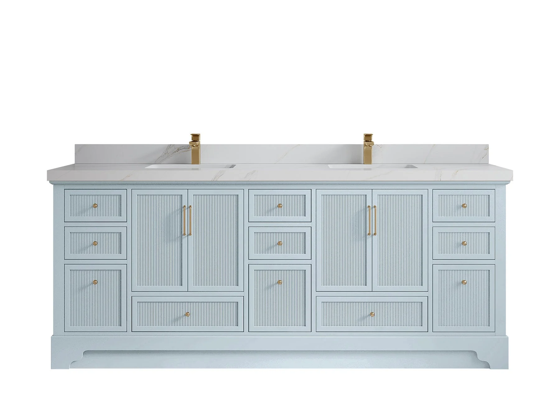 Alys 84 in. W x 22 in. D Double Sink Bathroom Vanity - Image 22