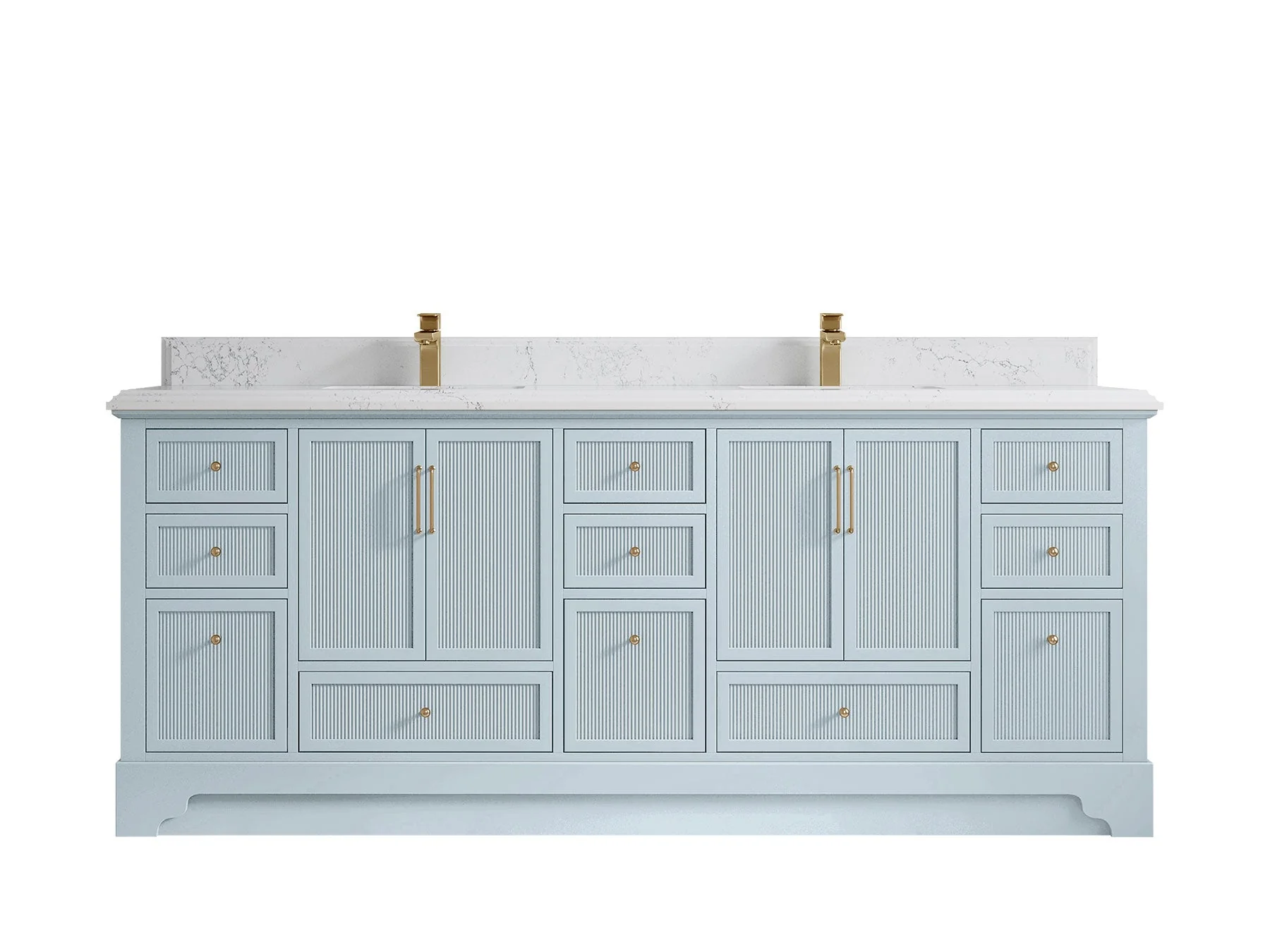 Alys 84 in. W x 22 in. D Double Sink Bathroom Vanity - Image 26