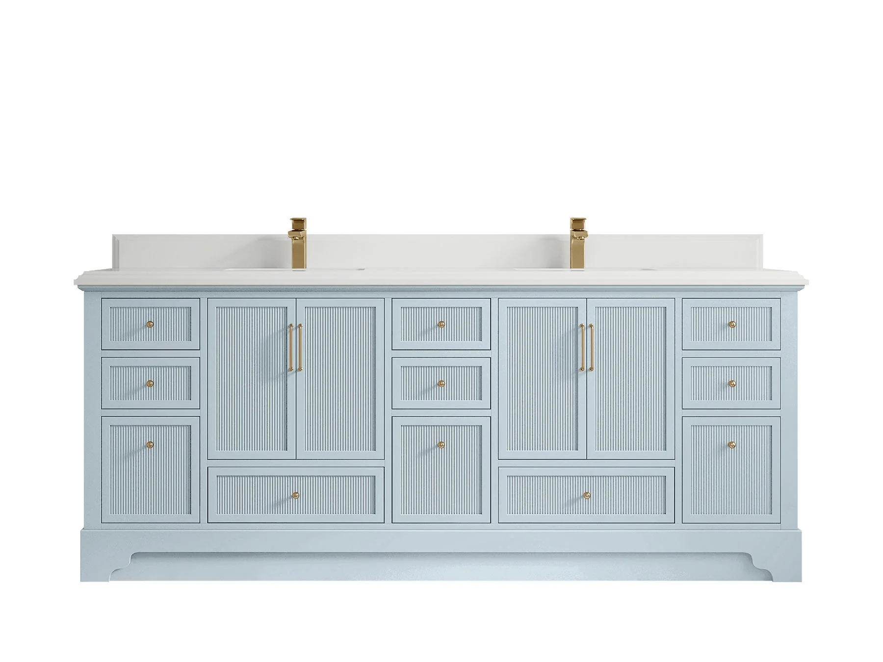 Alys 84 in. W x 22 in. D Double Sink Bathroom Vanity - Image 28