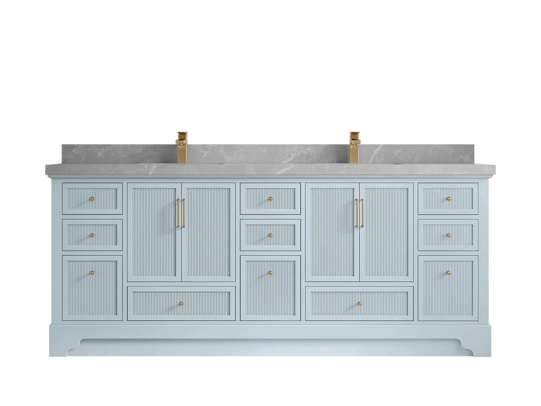 Alys 84 in. W x 22 in. D Double Sink Bathroom Vanity - Image 32
