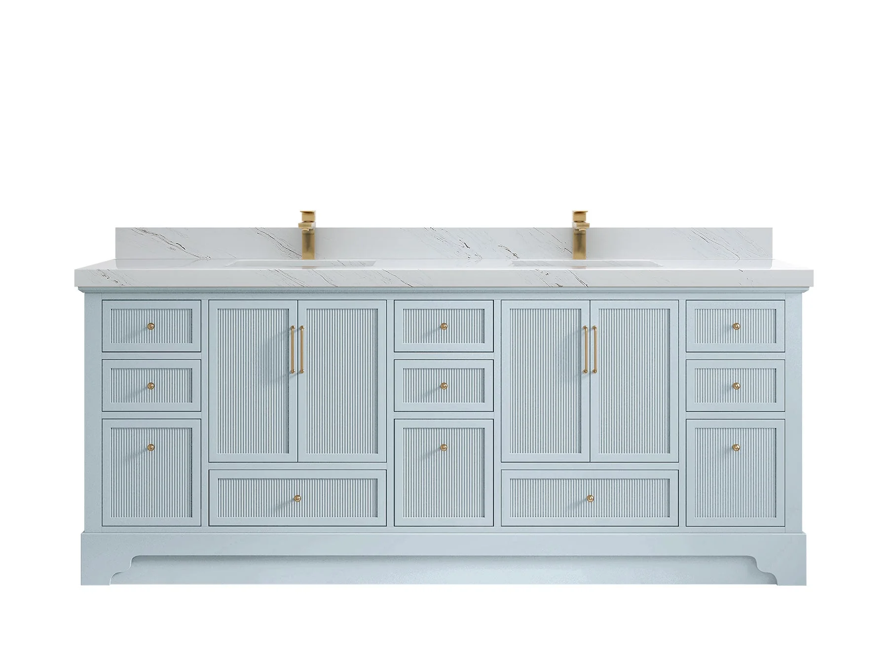 Alys 84 in. W x 22 in. D Double Sink Bathroom Vanity - Image 34