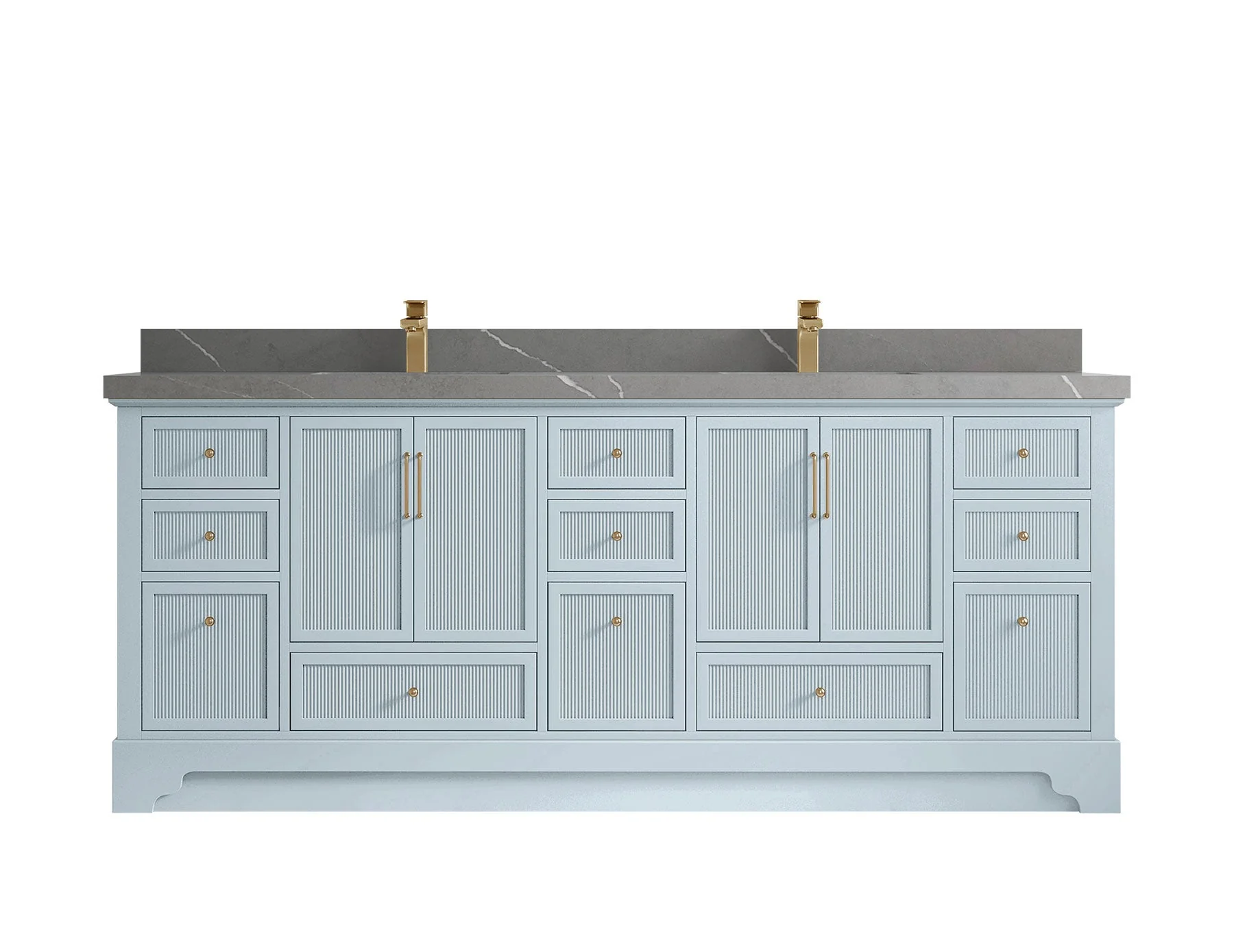 Alys 84 in. W x 22 in. D Double Sink Bathroom Vanity - Image 36