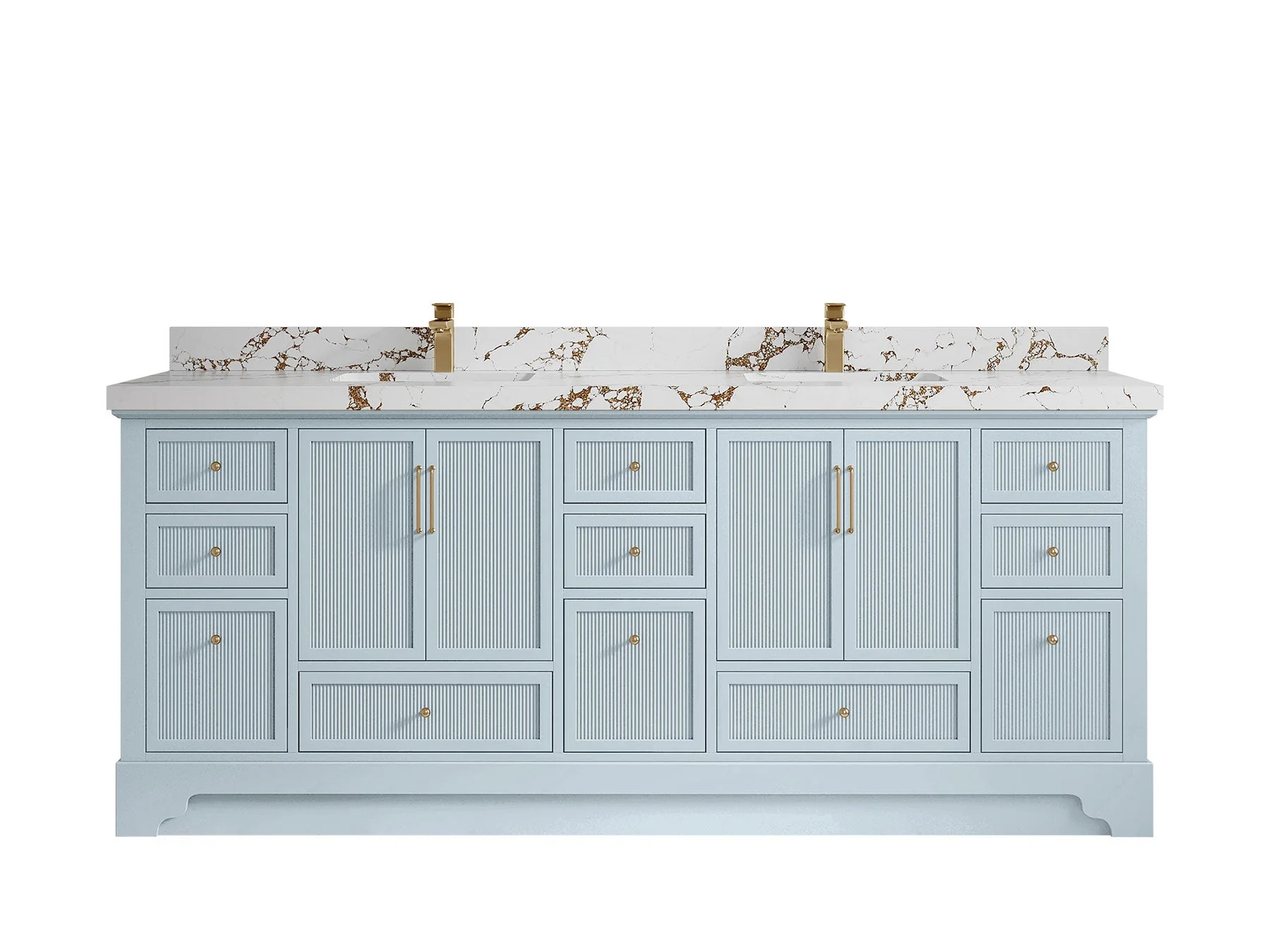 Alys 84 in. W x 22 in. D Double Sink Bathroom Vanity - Image 40