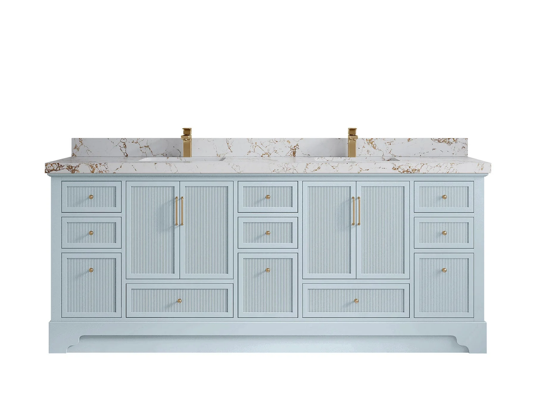 Alys 84 in. W x 22 in. D Double Sink Bathroom Vanity - Image 42