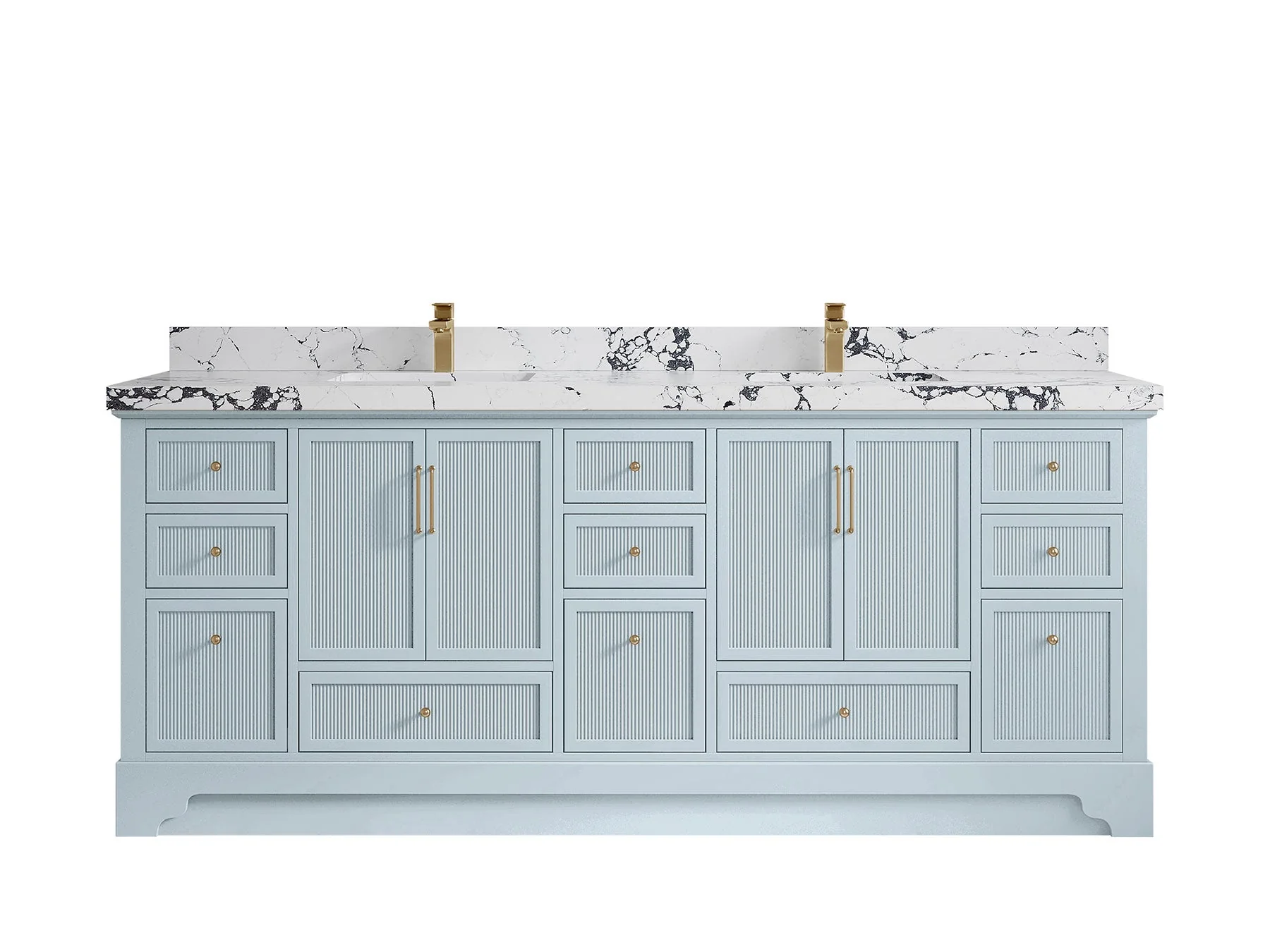 Alys 84 in. W x 22 in. D Double Sink Bathroom Vanity - Image 44